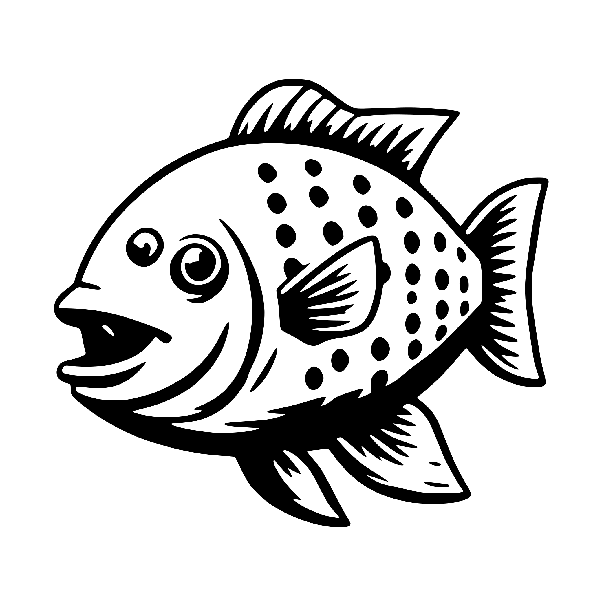 AI-generated SVG of a fish