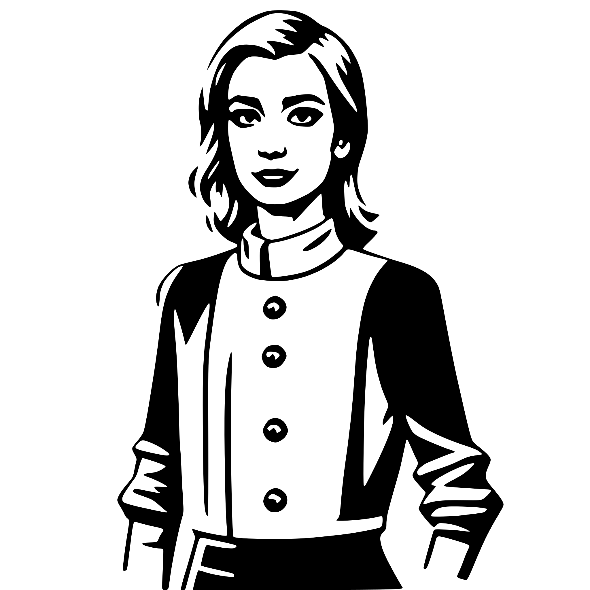 AI-generated SVG of 'fashion designer'