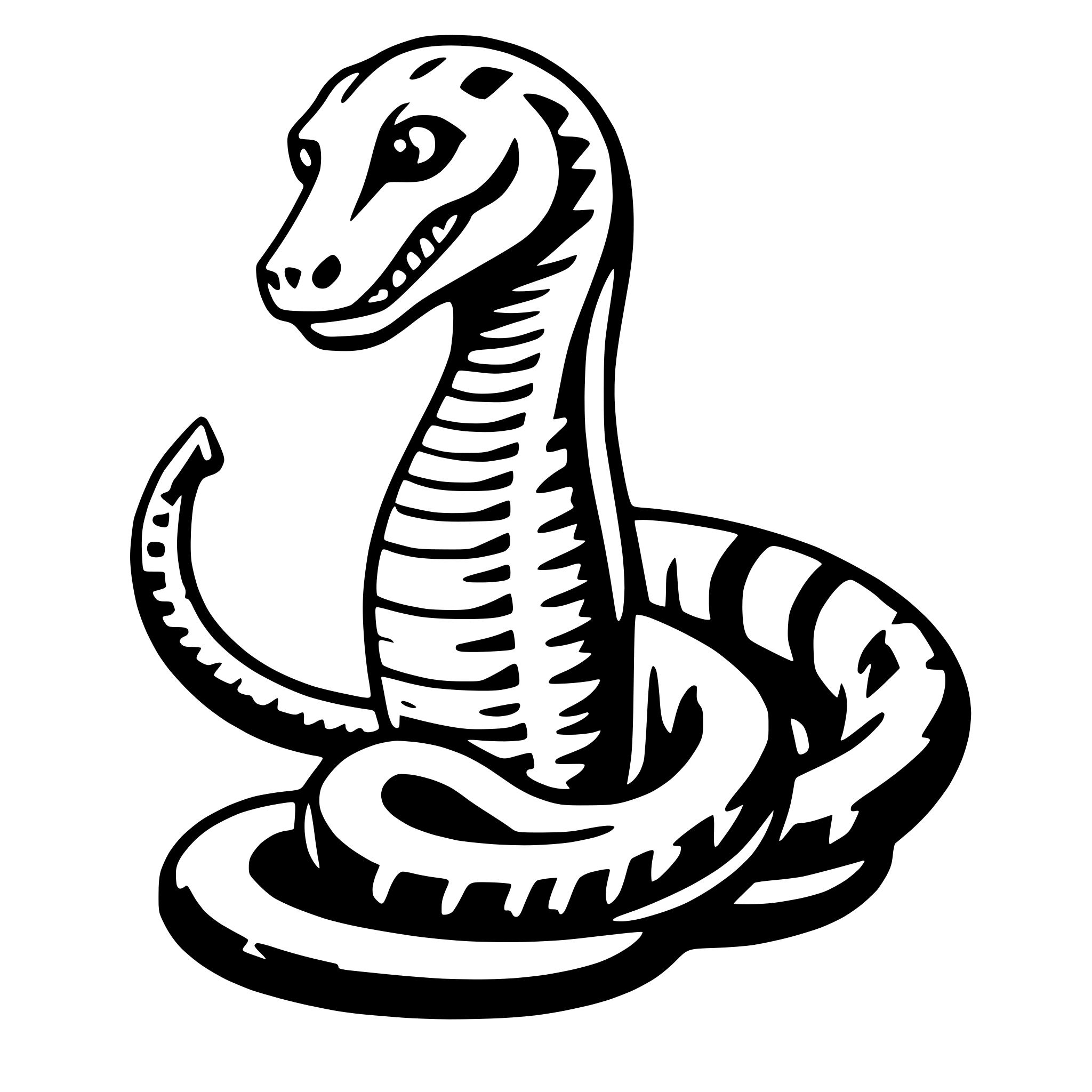 AI-generated SVG of 'cobra'