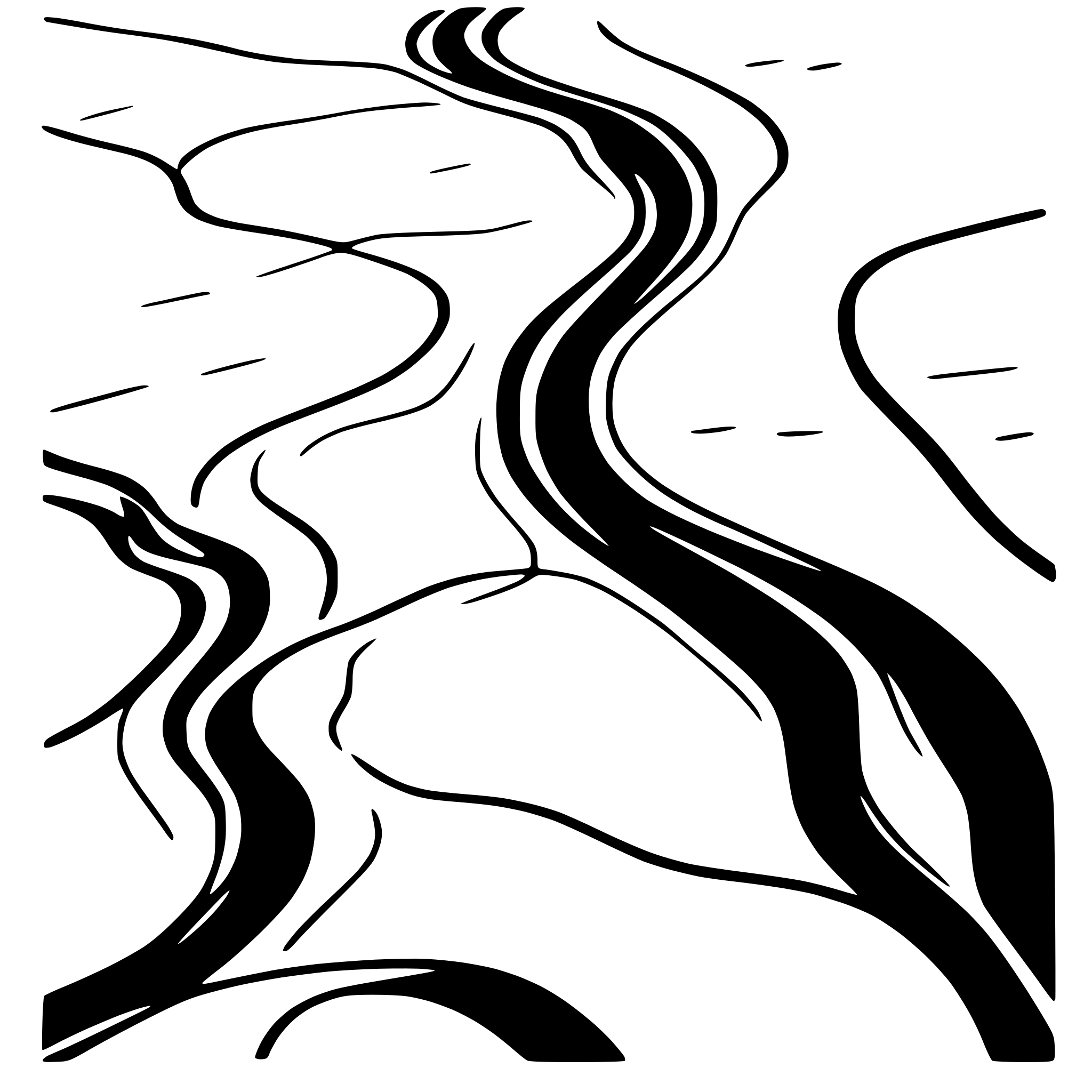 AI-generated SVG of 'river delta with meandering channels'