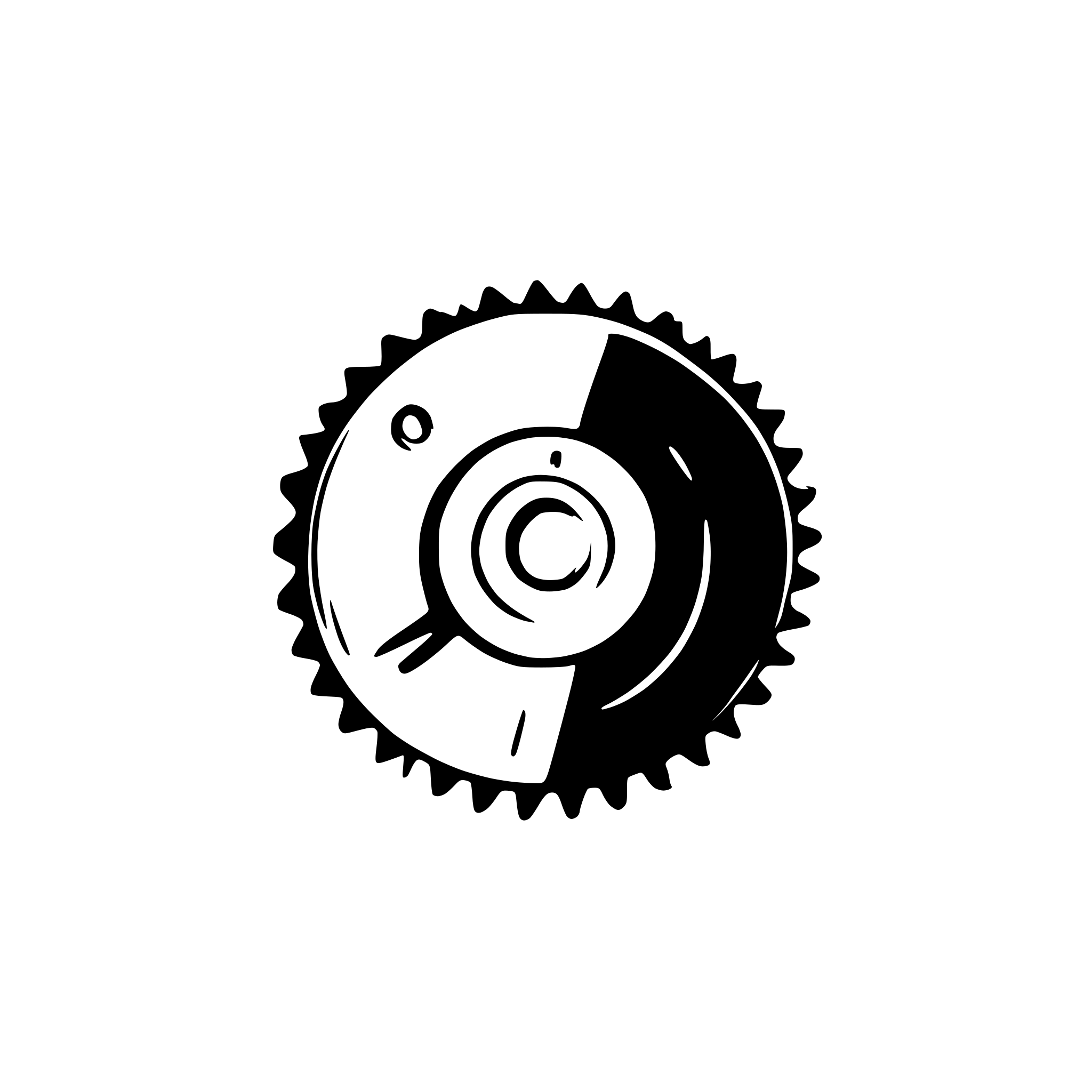 AI-generated SVG of a Circular saw disk with teeths