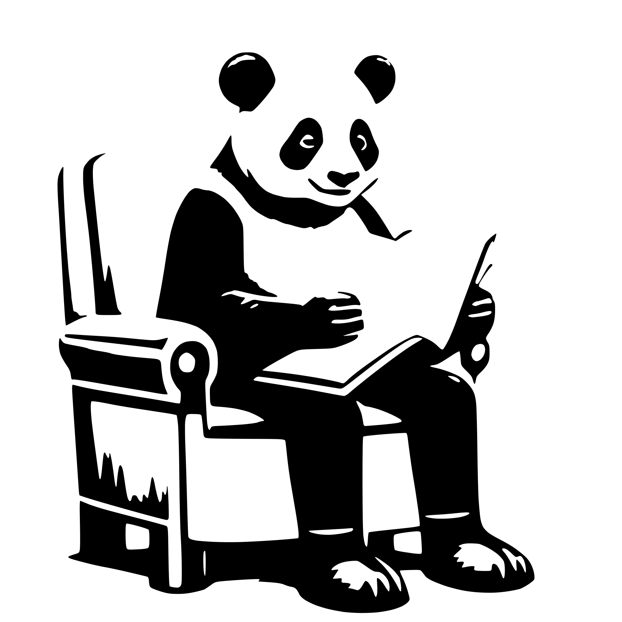 AI-generated SVG of a a panda sit on a chair reading a very big book AI-generated SVG of a a panda sit on a chair reading a very big book