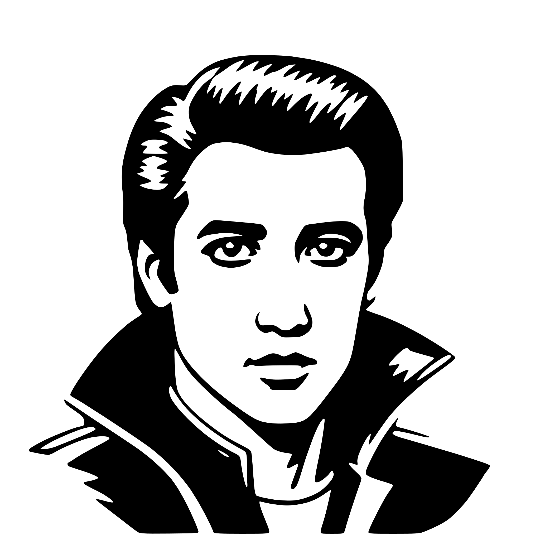 AI-generated SVG of 'elvis presley'
