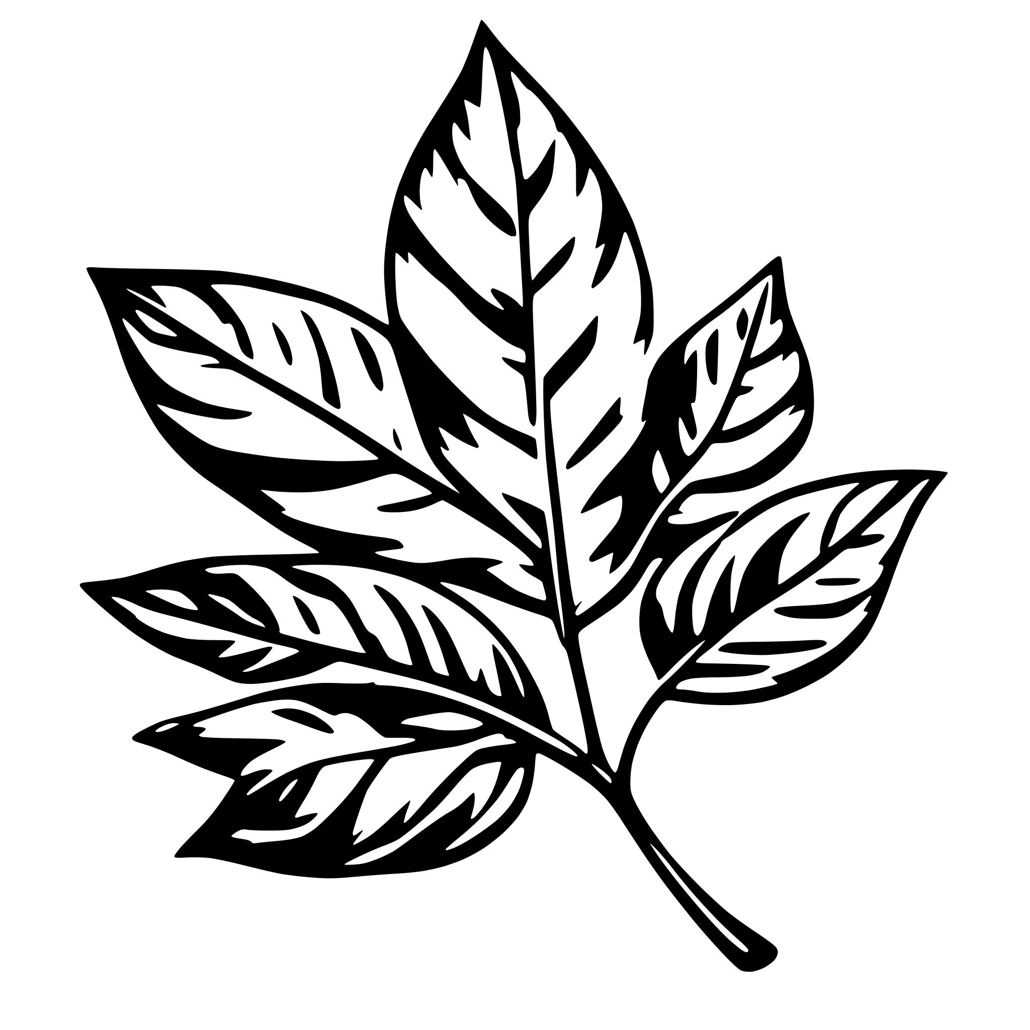 AI-generated SVG of a leaves