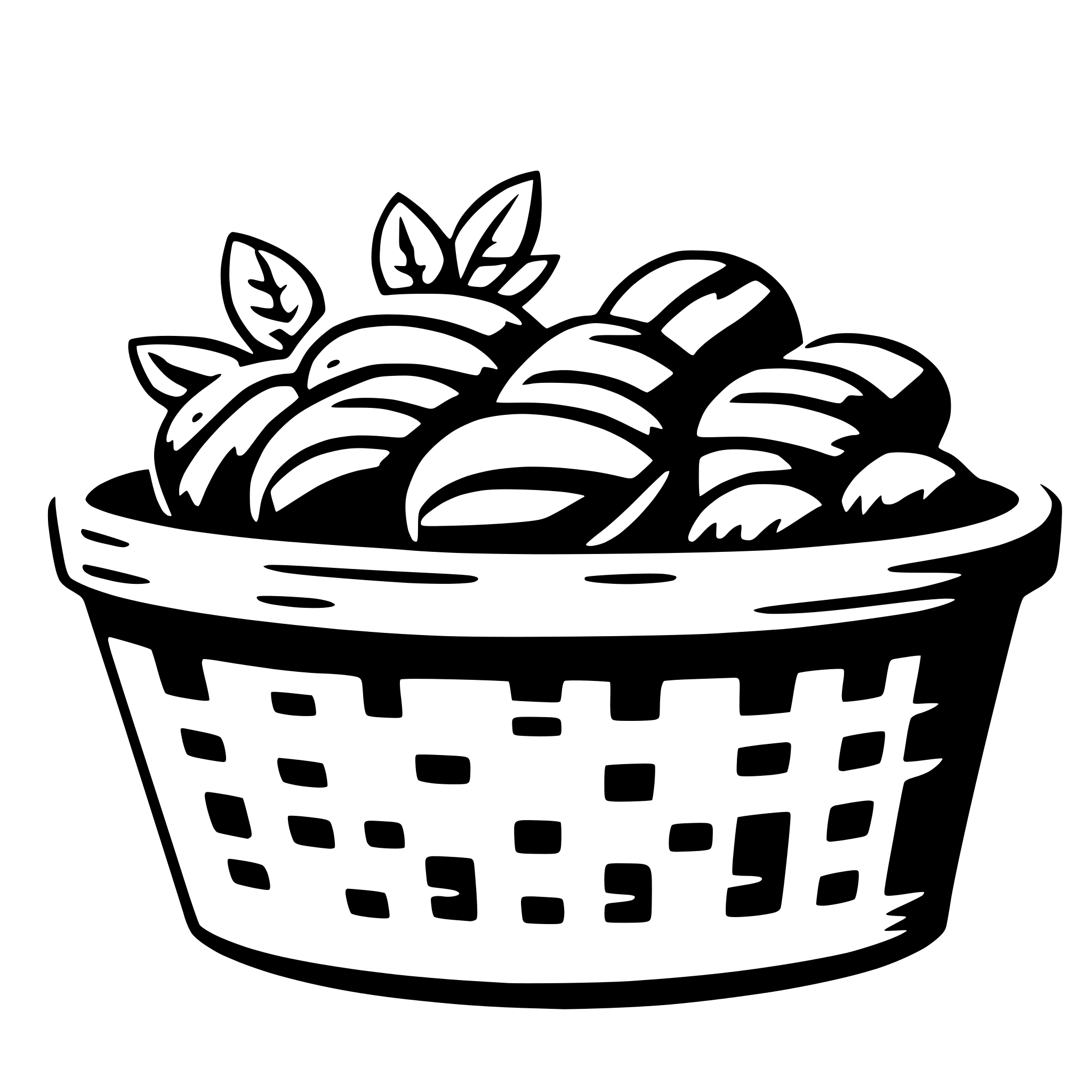 AI-generated SVG of a basket