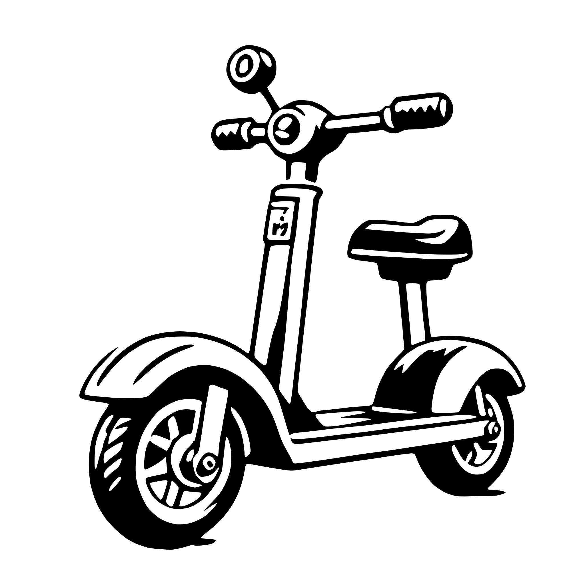 AI-generated SVG of a electric scooter