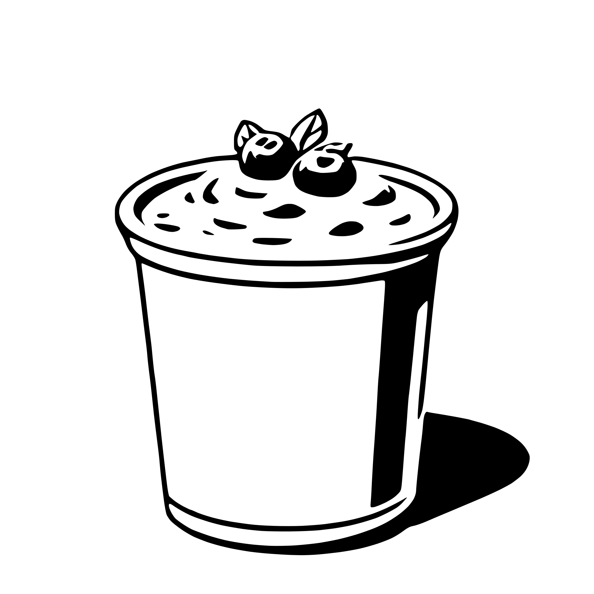 AI-generated SVG of 'yogurt'