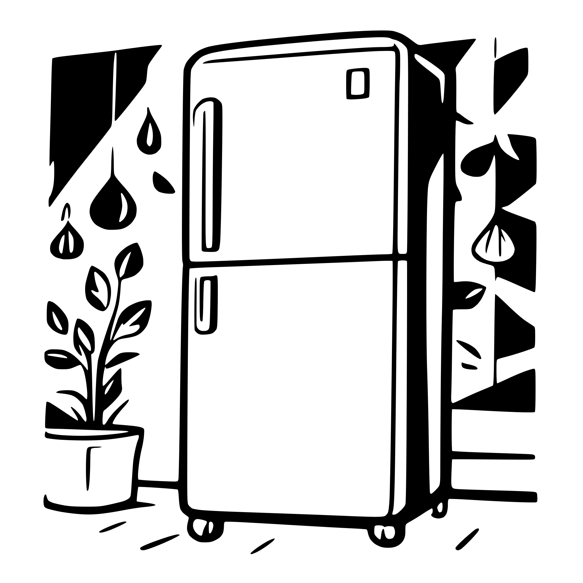 AI-generated SVG of 'fridge'
