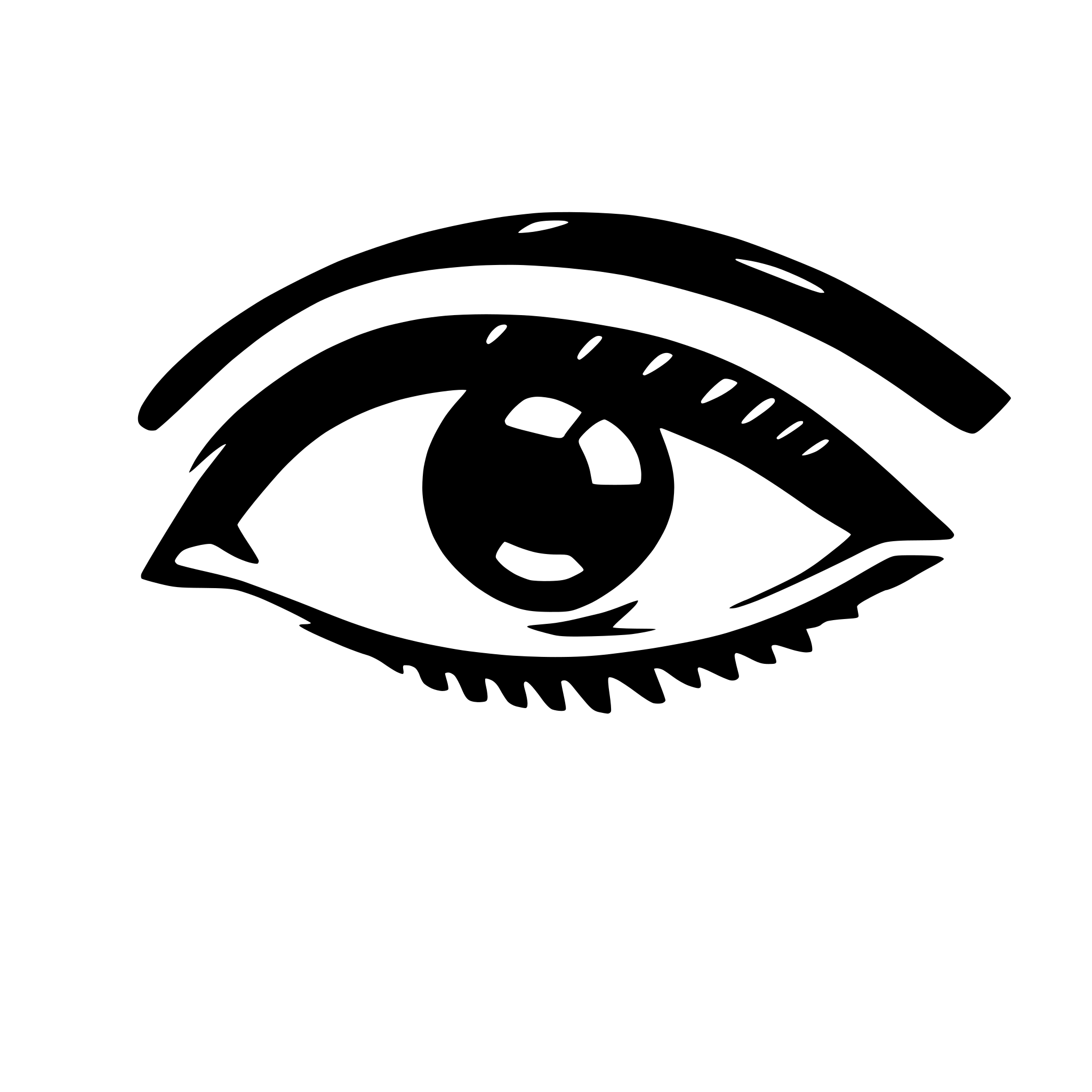 AI-generated SVG of 'eye closed'