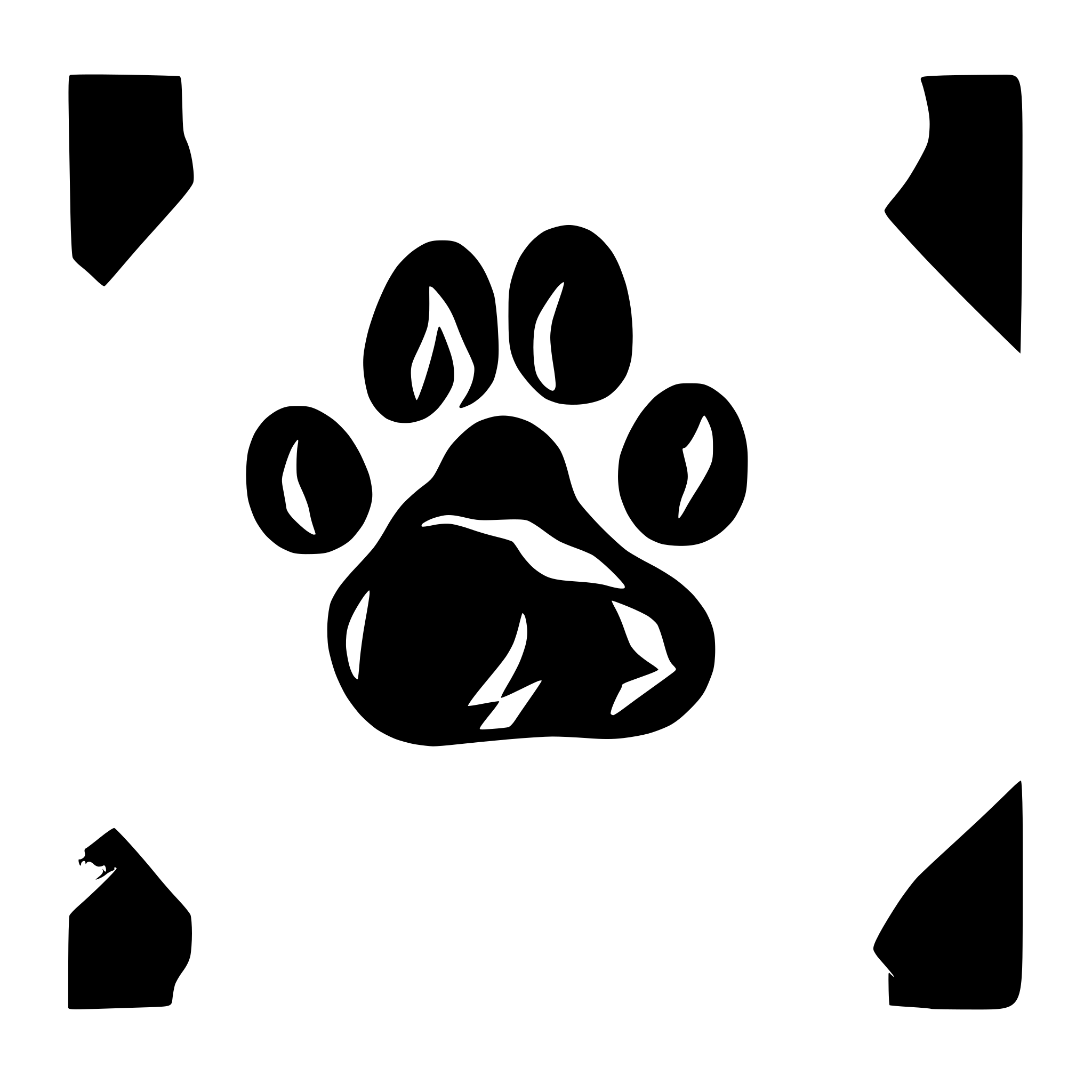 AI-generated SVG of a Dog paw