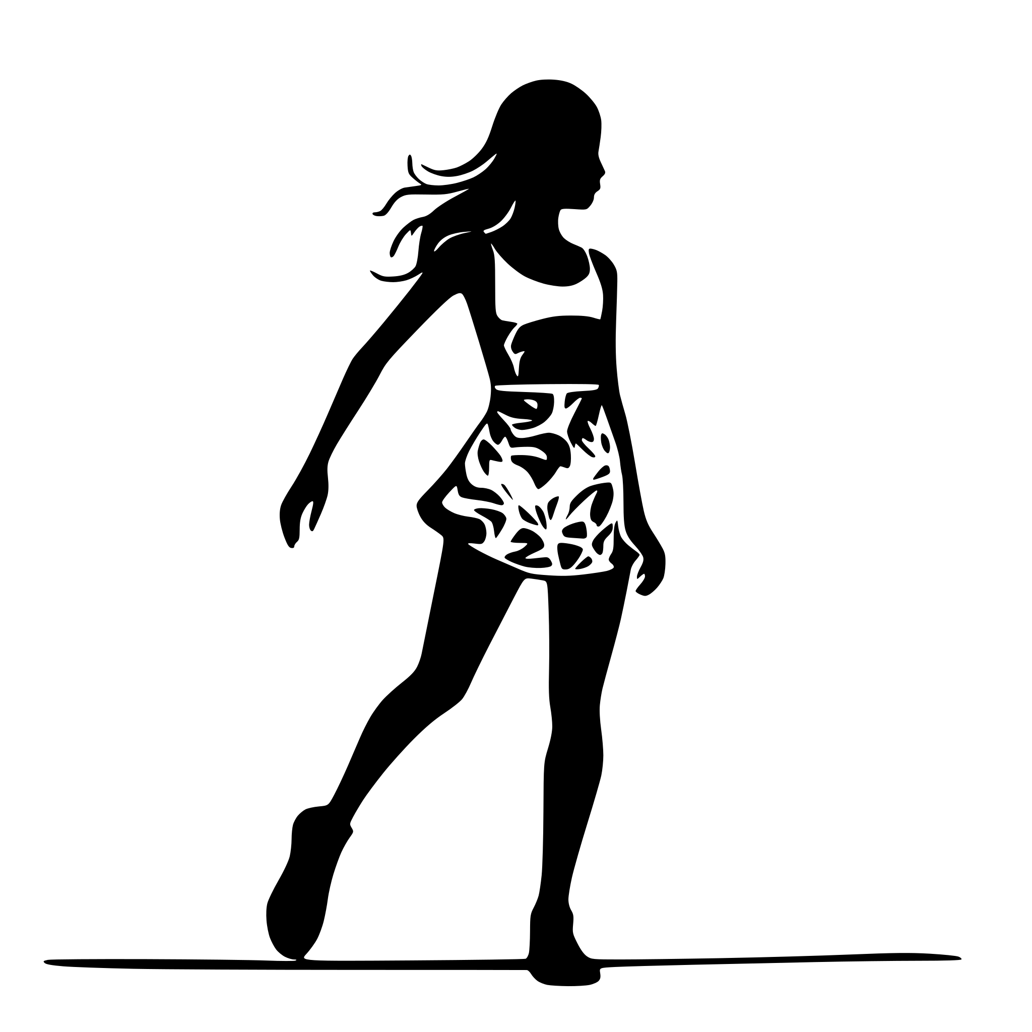 AI-generated SVG of a princesse sportif