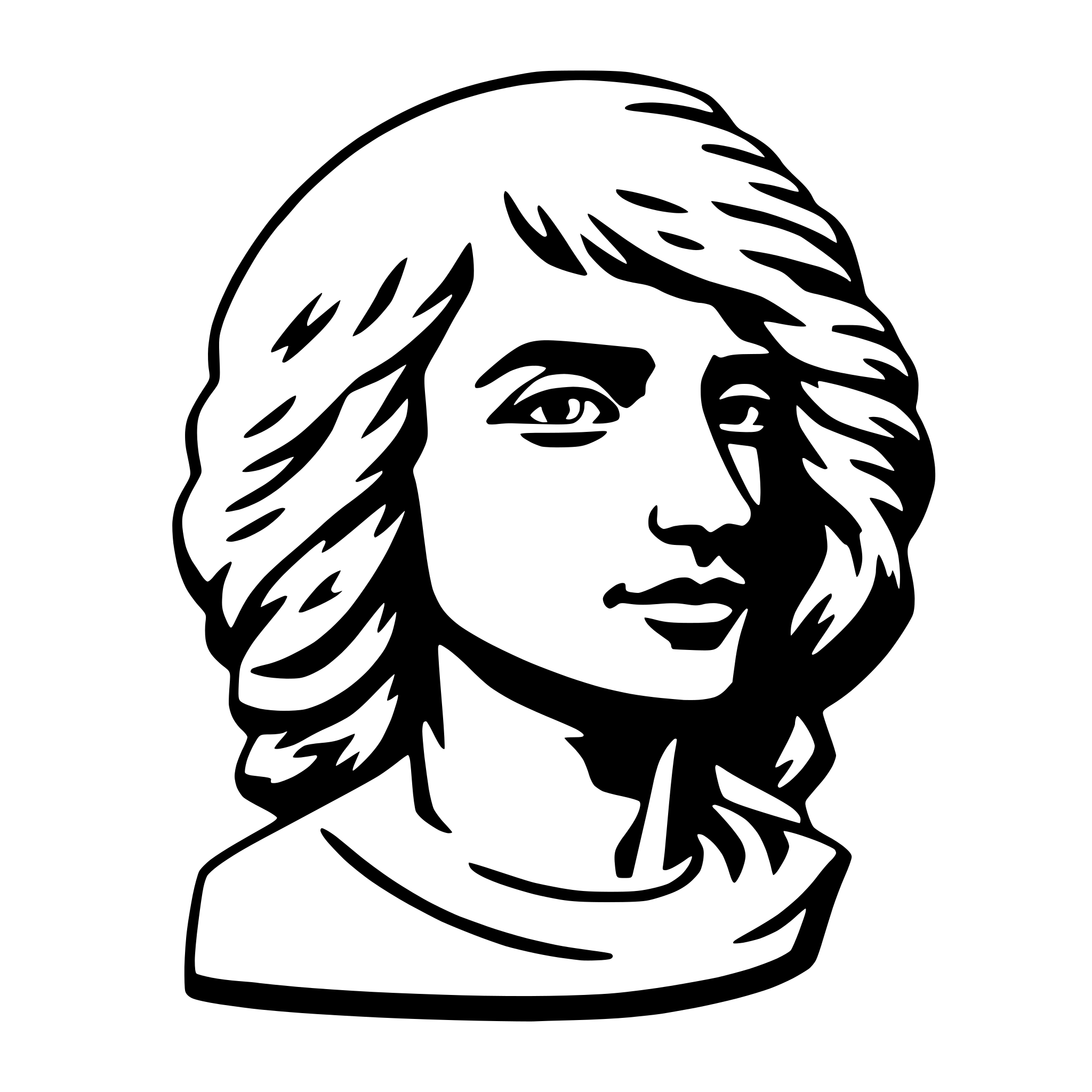AI-generated SVG of a bas-relief