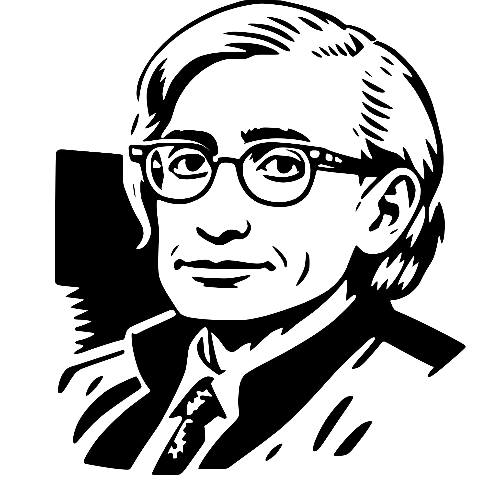 AI-generated SVG of a stephen hawking