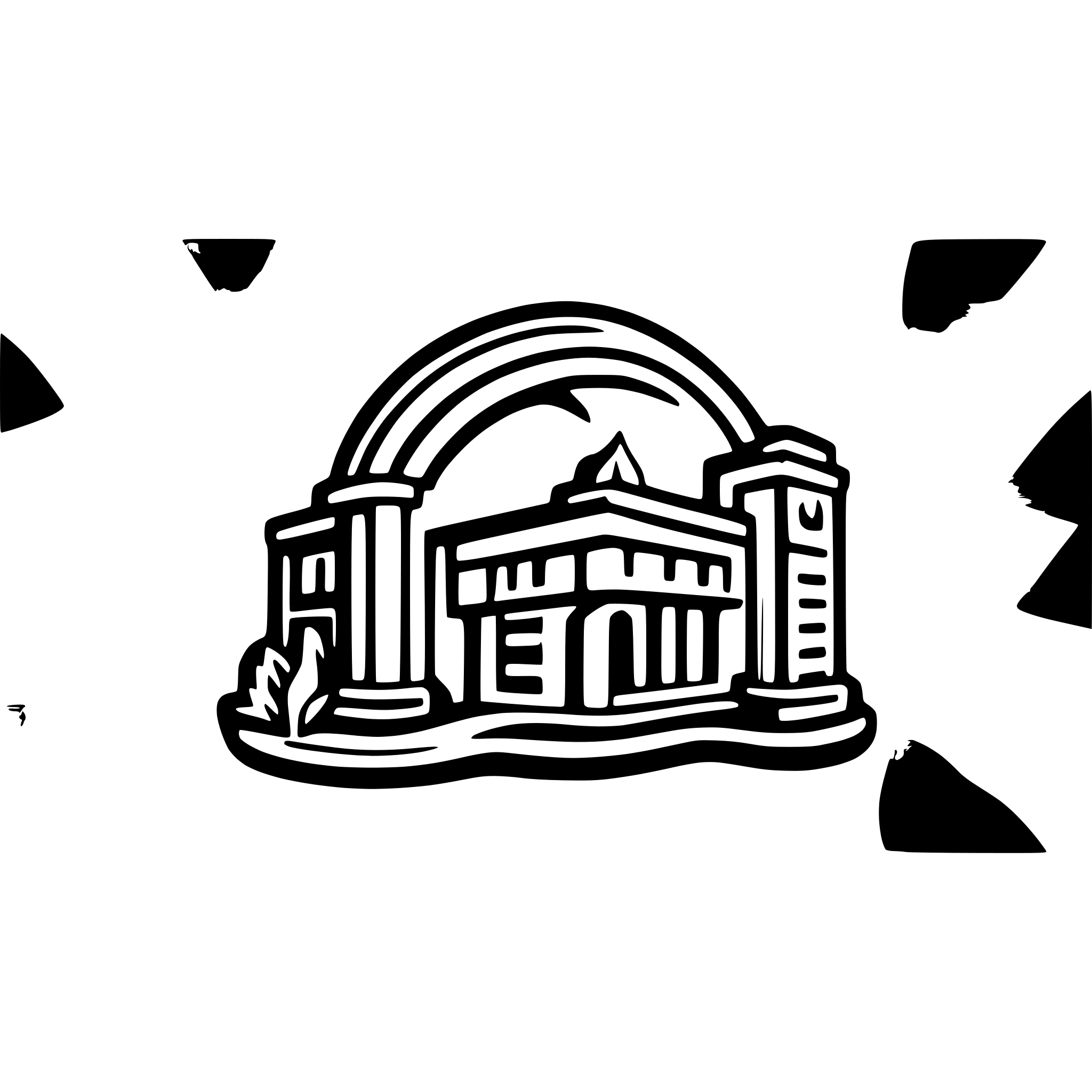 AI-generated SVG of a university building big detailed