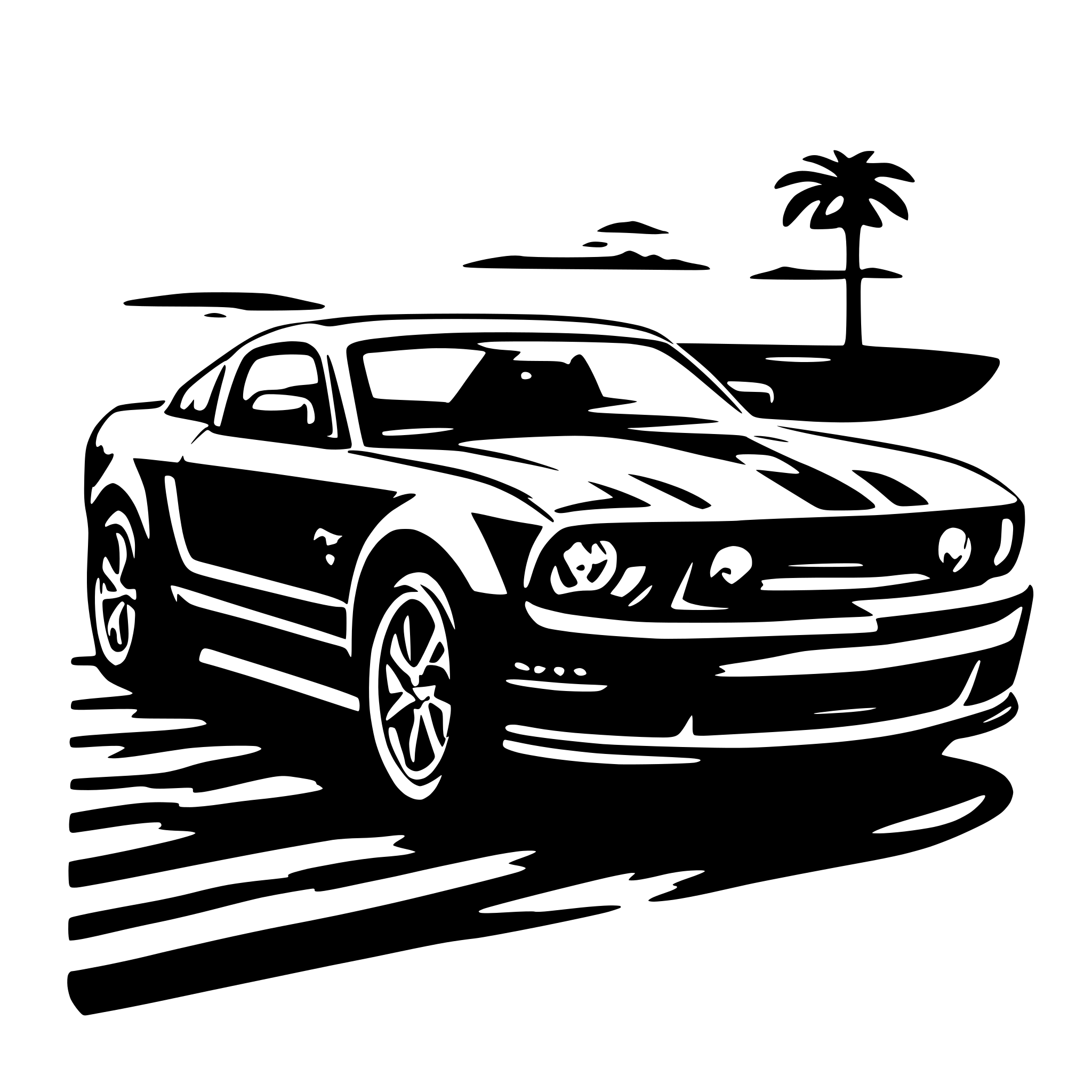 AI-generated SVG of 'Ford mustang'