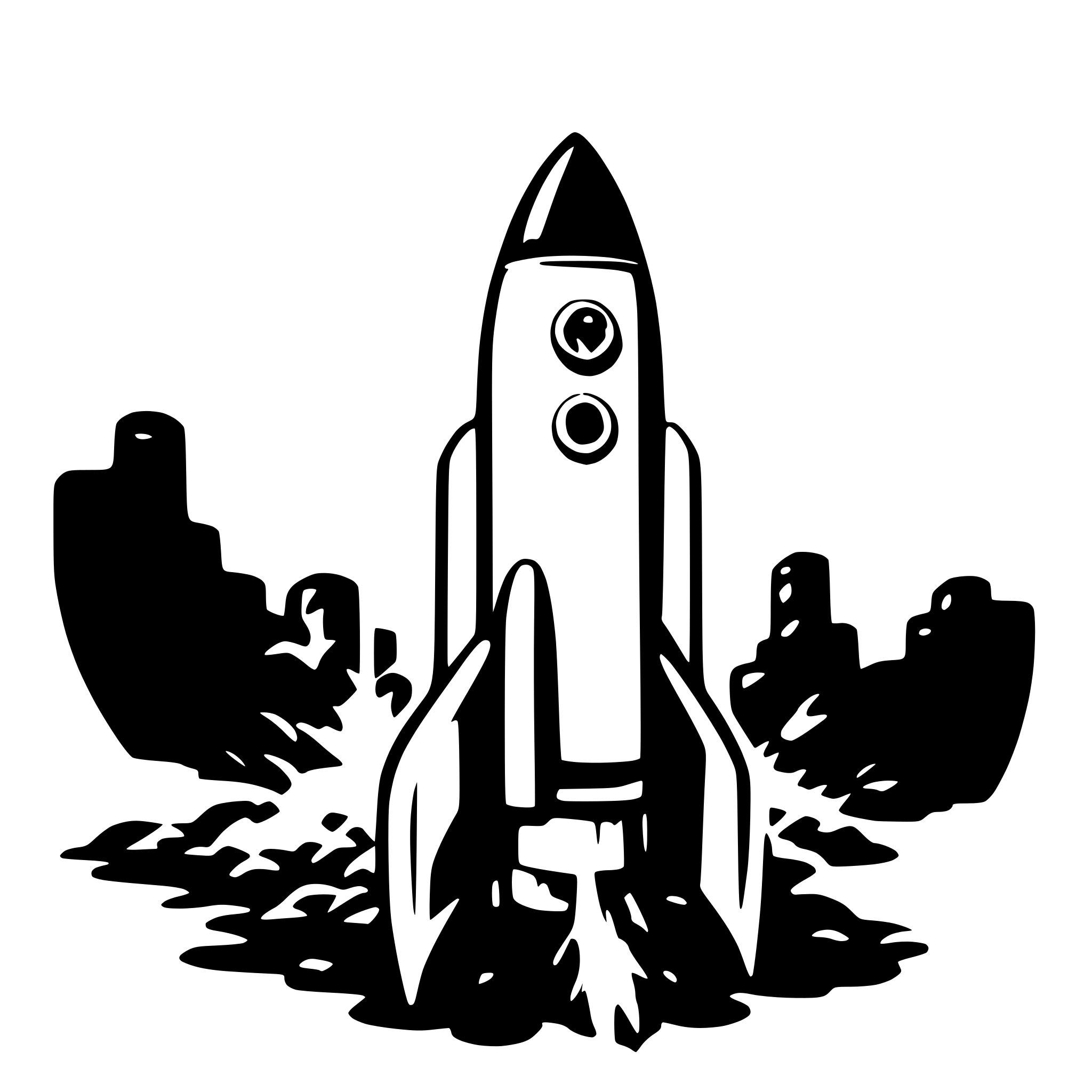 AI-generated SVG of a rocket