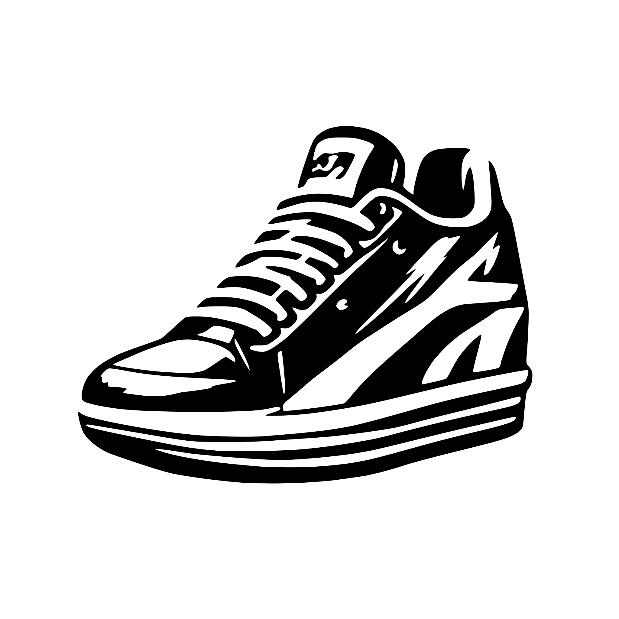 AI-generated SVG of 'sport shoe brandind'