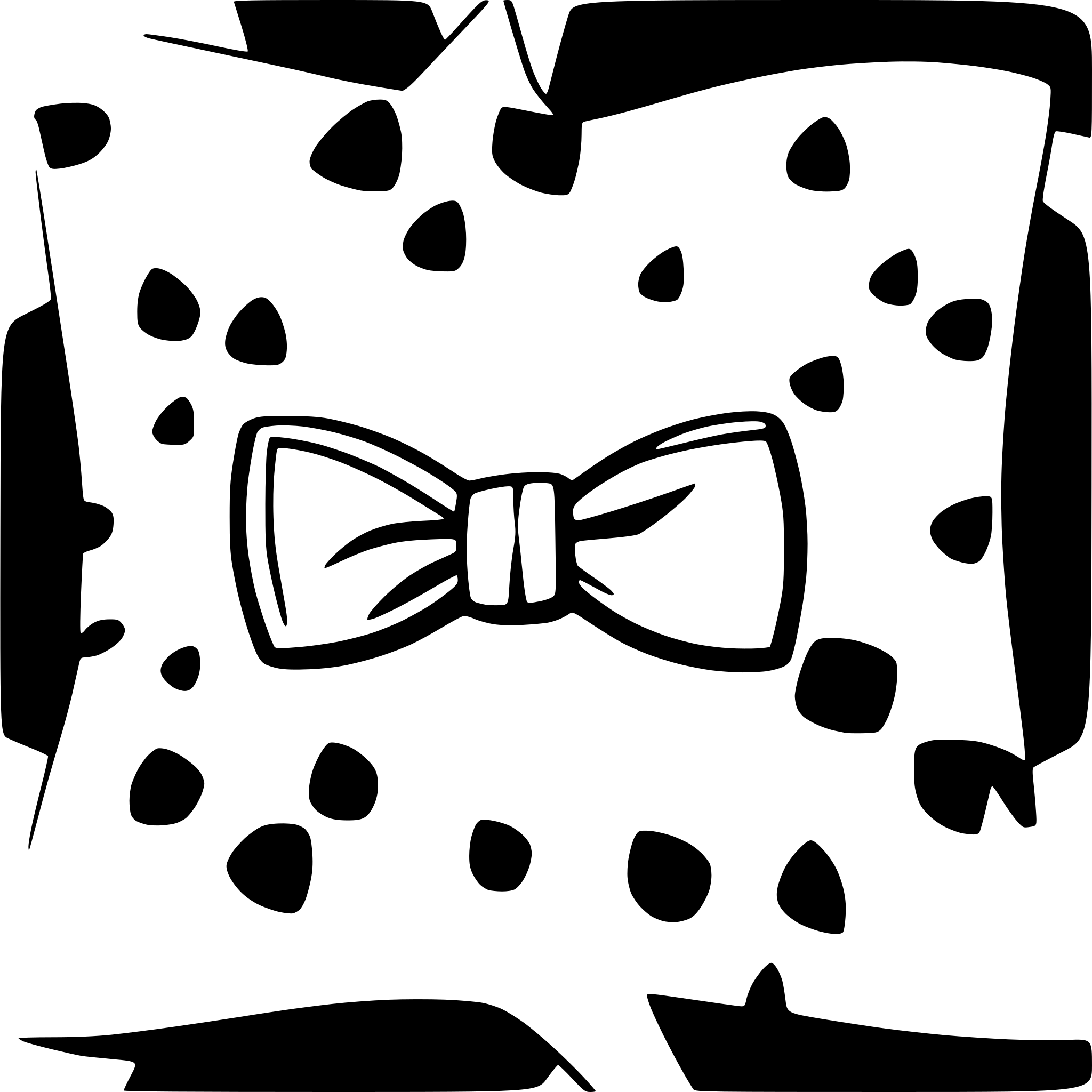 AI-generated SVG of a Generate a clean SVG version of a simple bow tie illustration with bold black outlines. The design should be symmetrical, in minimal cartoon style, with smooth and clean curves. No colors or textures, only solid black stroke lines forming the shape of a ribbon bow.