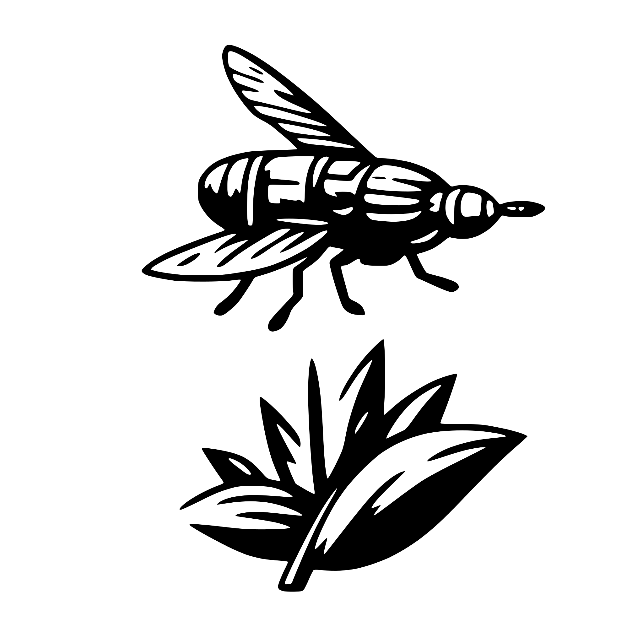 AI-generated SVG of 'fly'