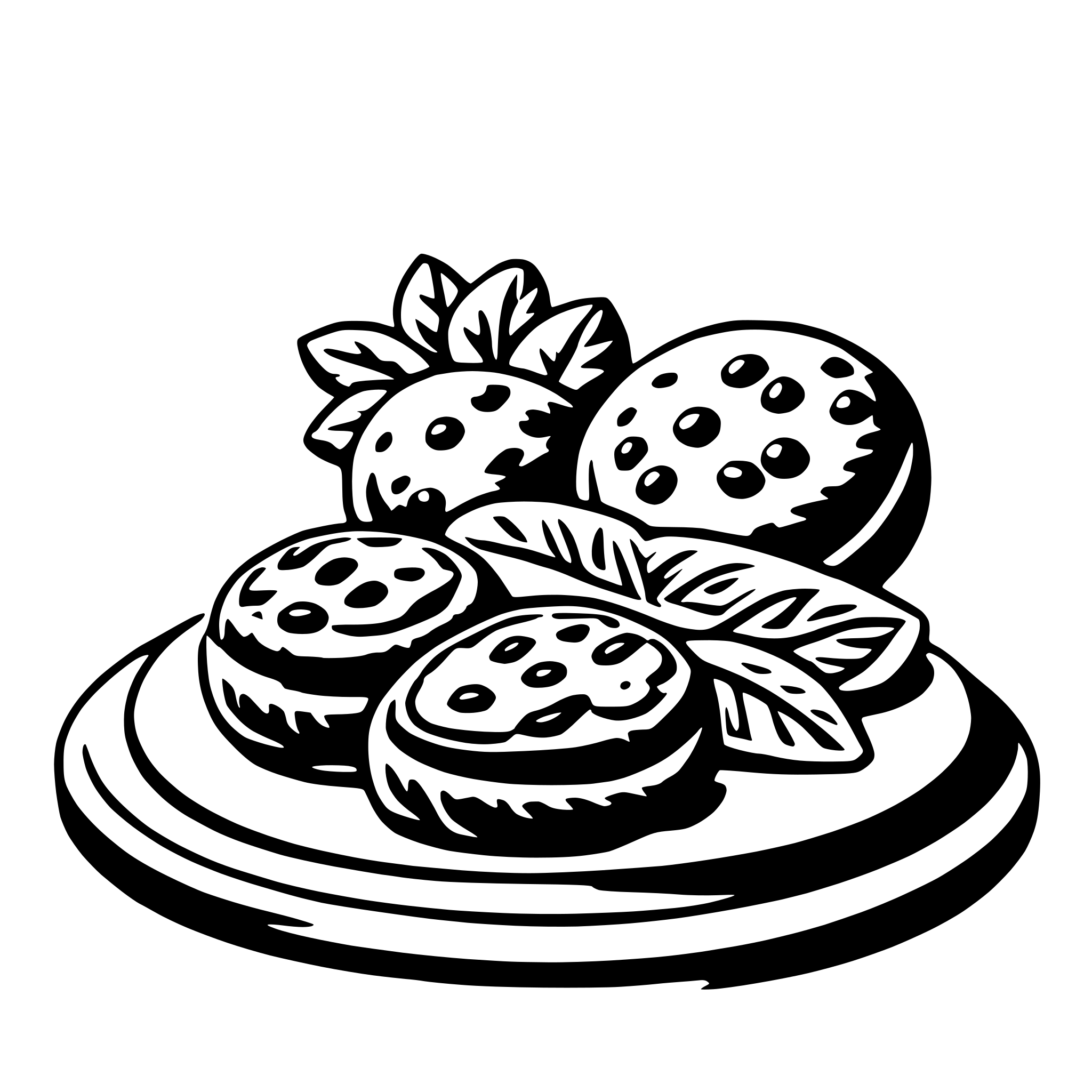 AI-generated SVG of 'falafel'
