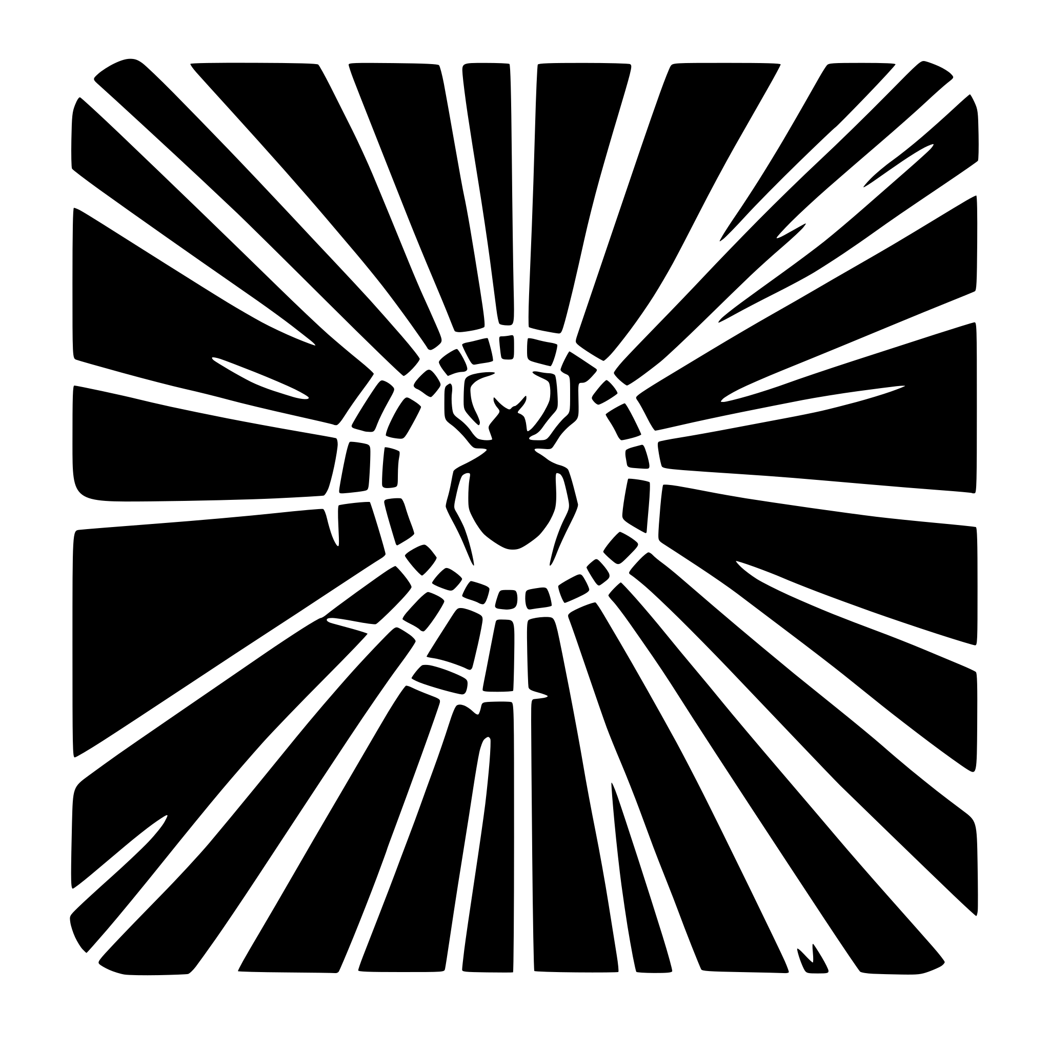 AI-generated SVG of 'simple spider web with spider'
