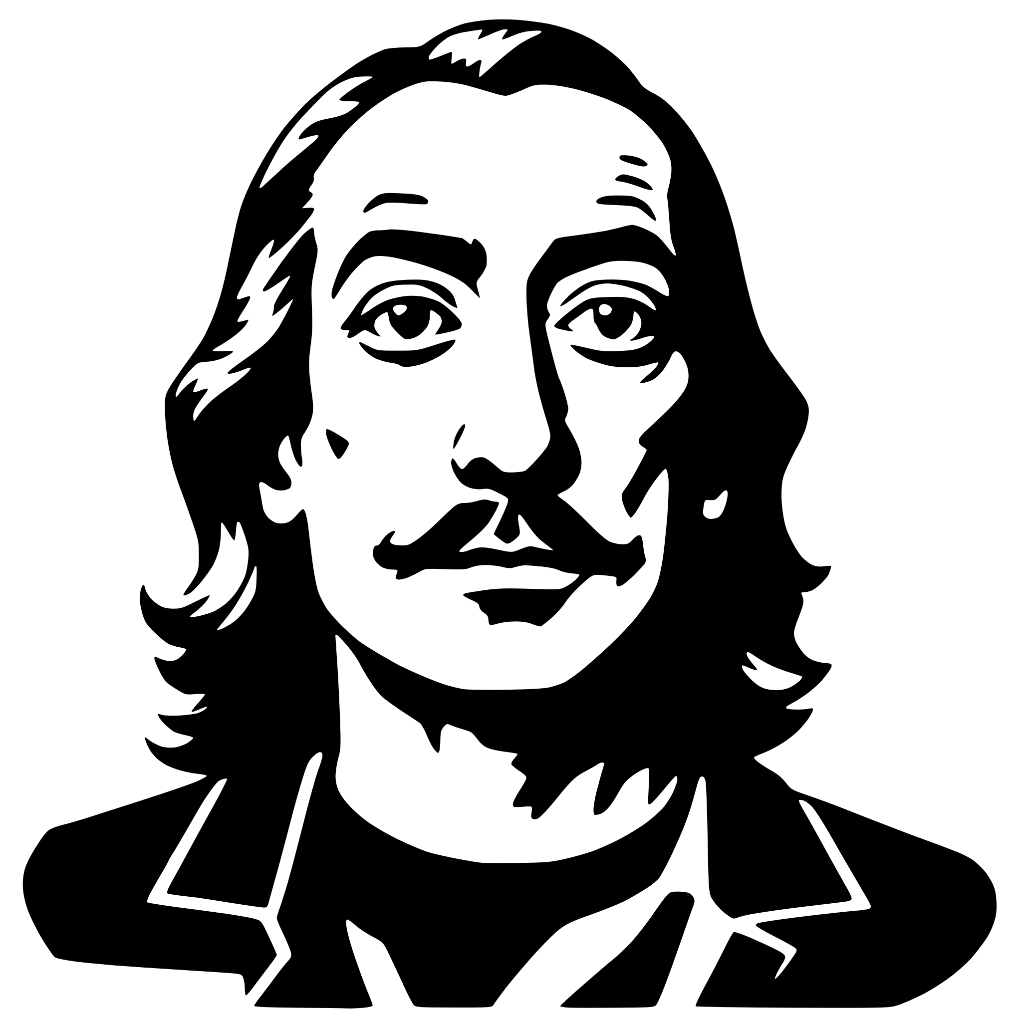AI-generated SVG of 'salvador dali'