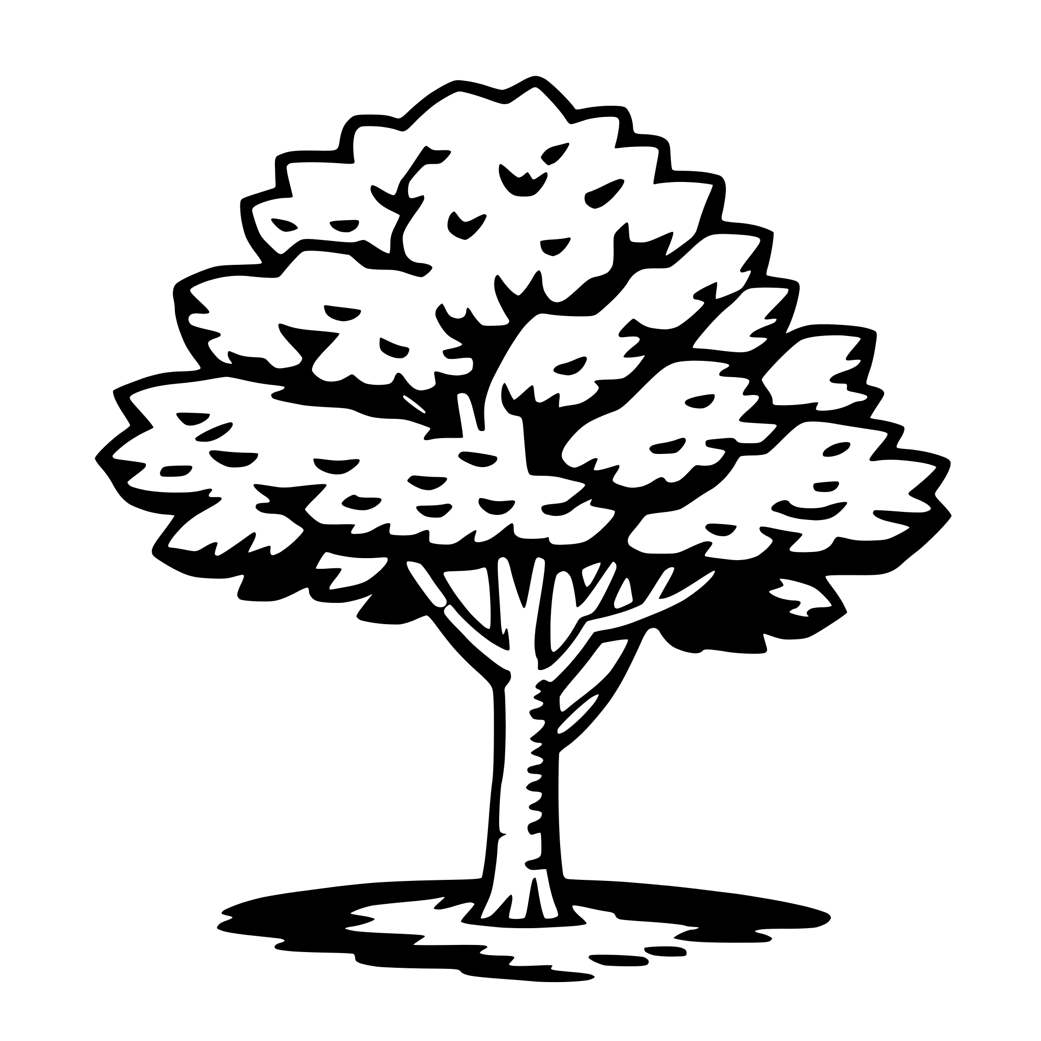 AI-generated SVG of 'ash tree'