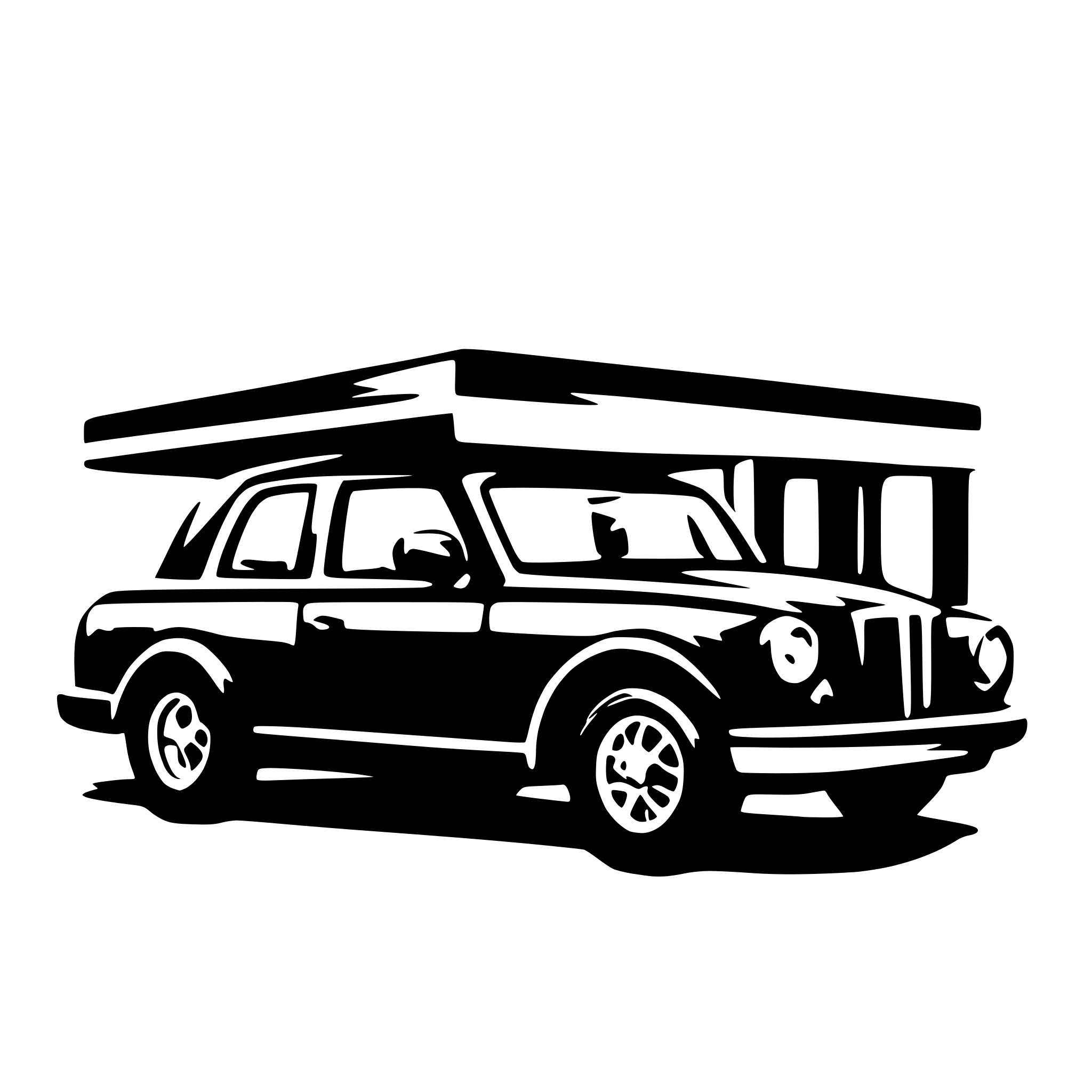 AI-generated SVG of a shop car