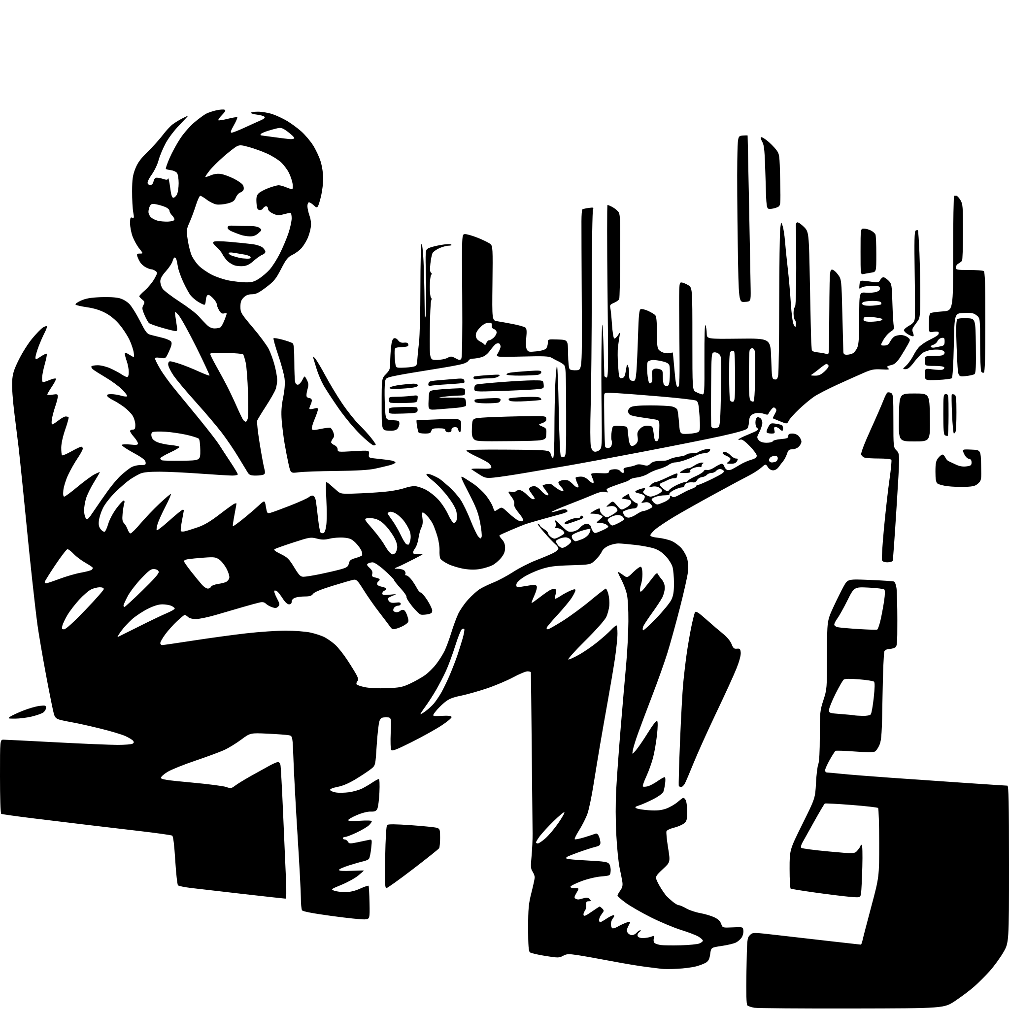 AI-generated SVG of 'HIGHLIFE MUSIC'