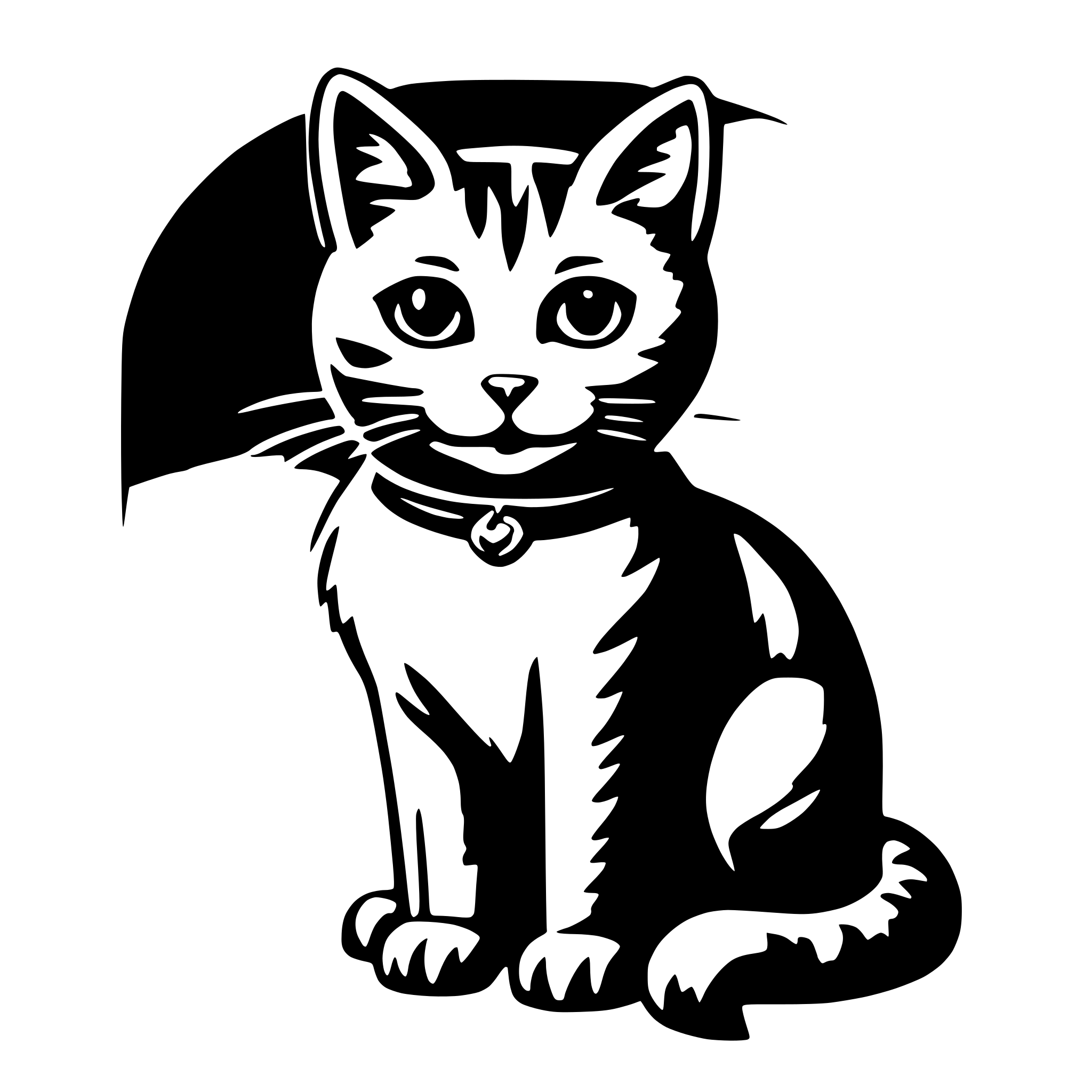AI-generated SVG of a Cat