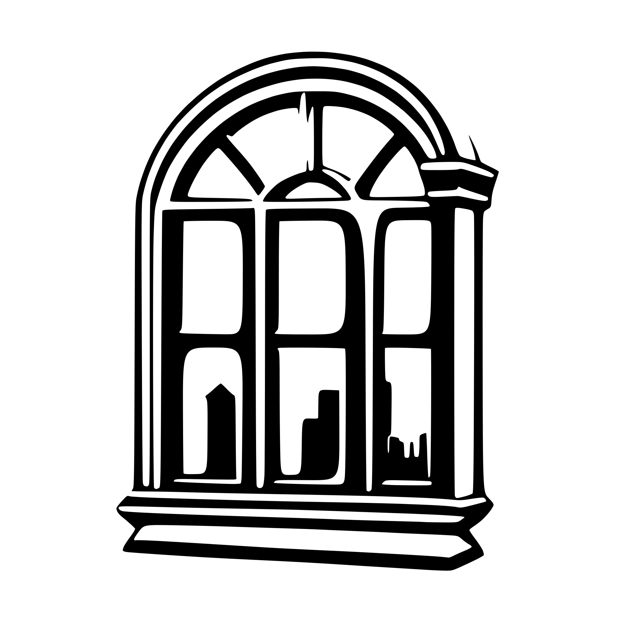 AI-generated SVG of a Architecture Symbol Icon 2D window for CAD software