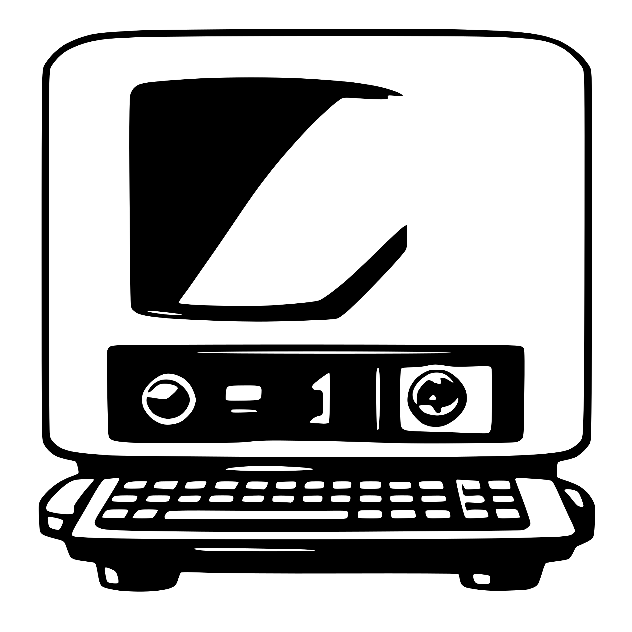 AI-generated SVG of 'Computer, front view'