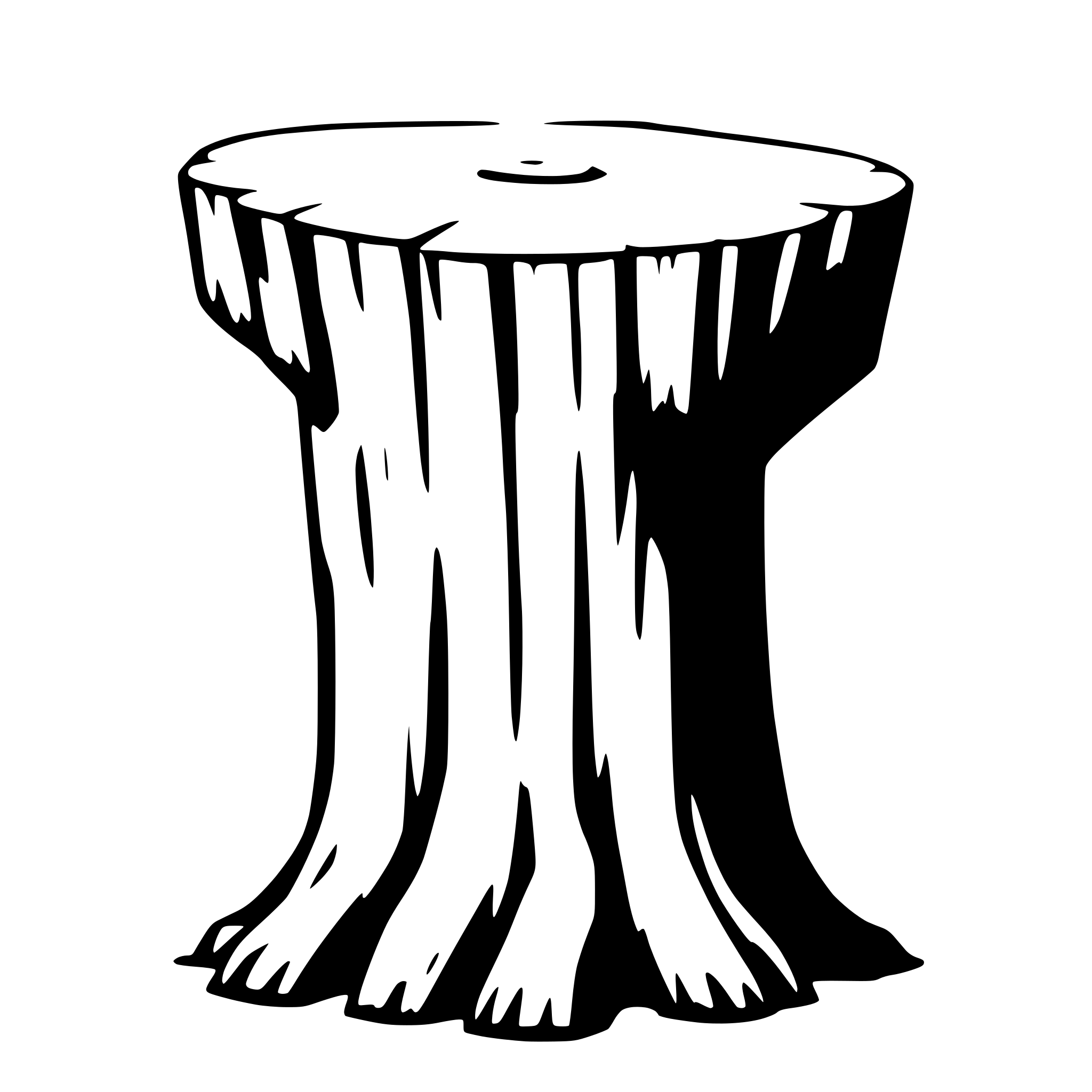 AI-generated SVG of 'Tree stump'