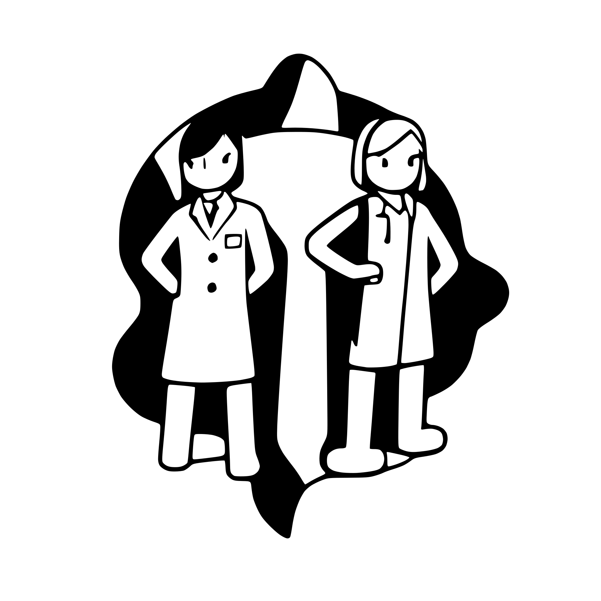 AI-generated SVG of a veterinarians forming a team