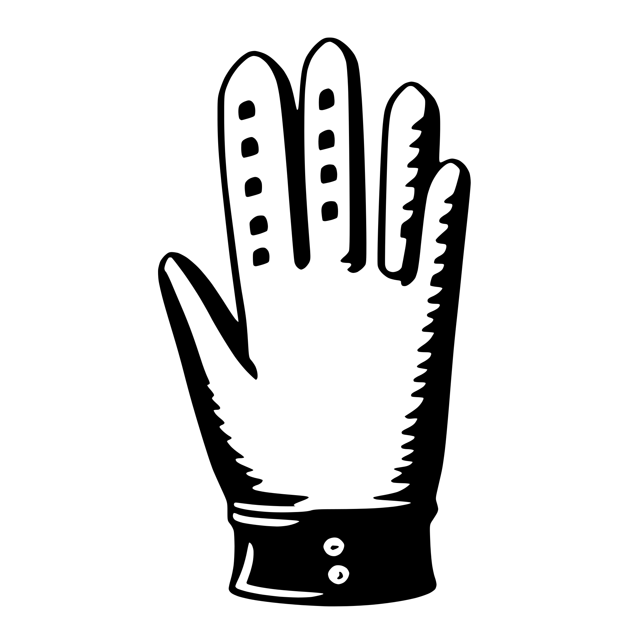 AI-generated SVG of a glove