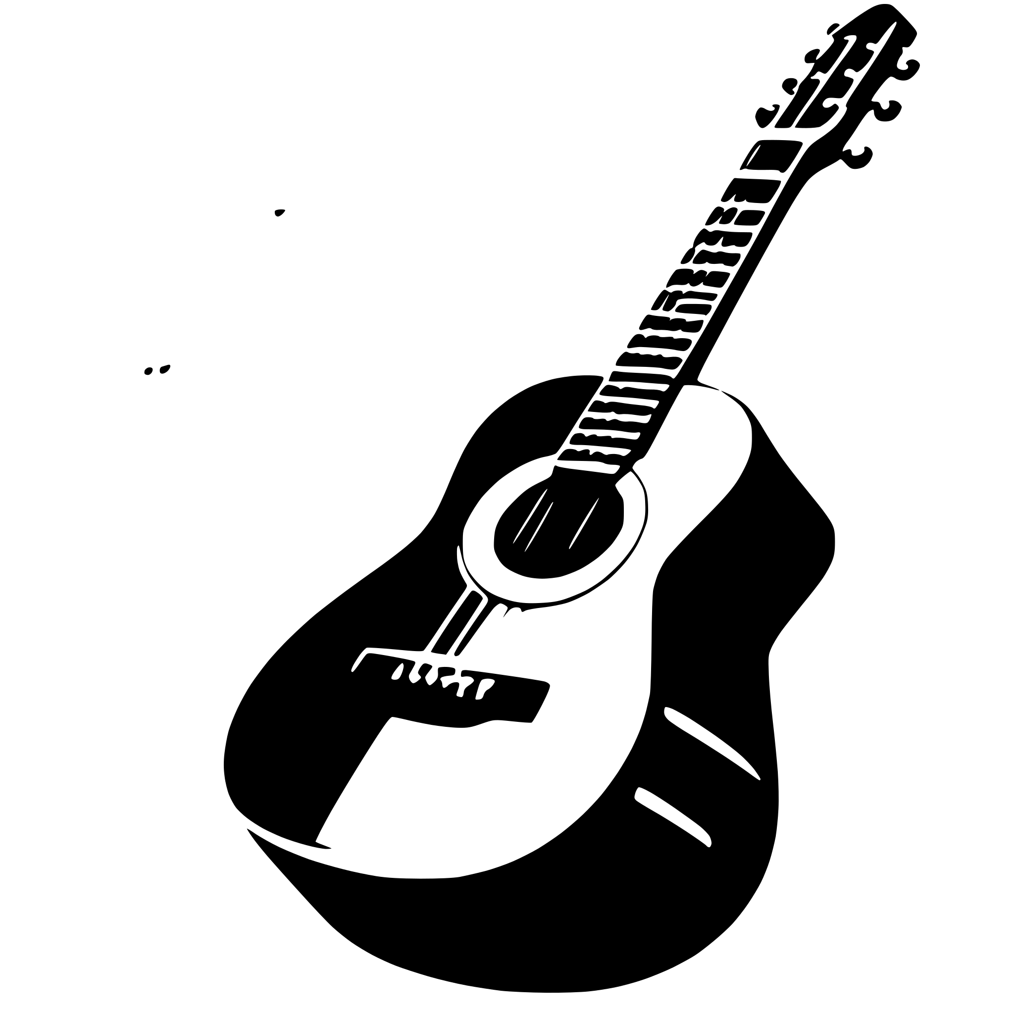 AI-generated SVG of 'guitar and notes'