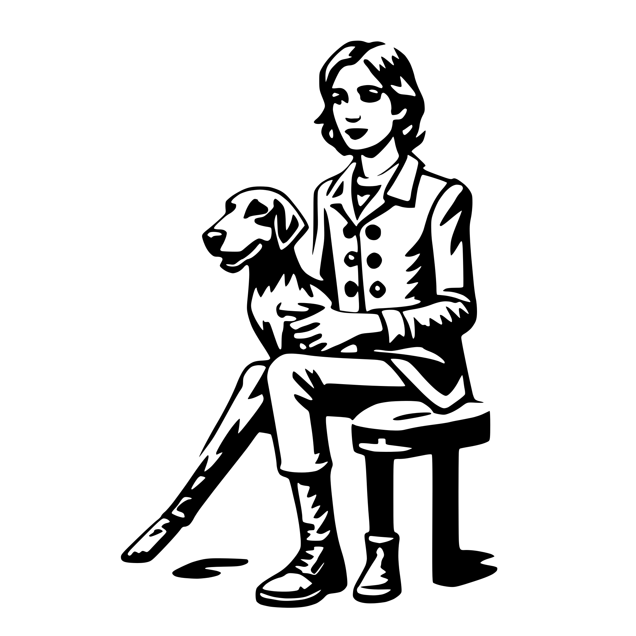 AI-generated SVG of a zoologist