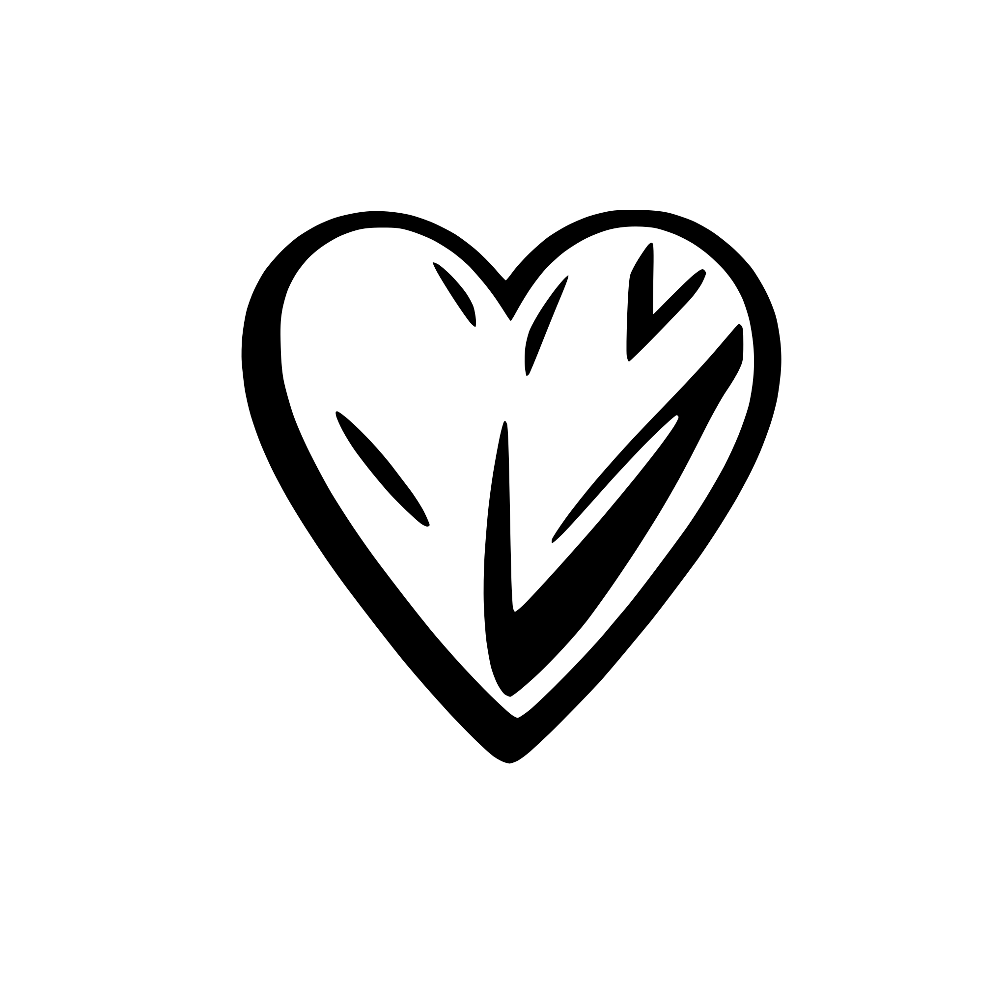 AI-generated SVG of 'heart only 1 line'