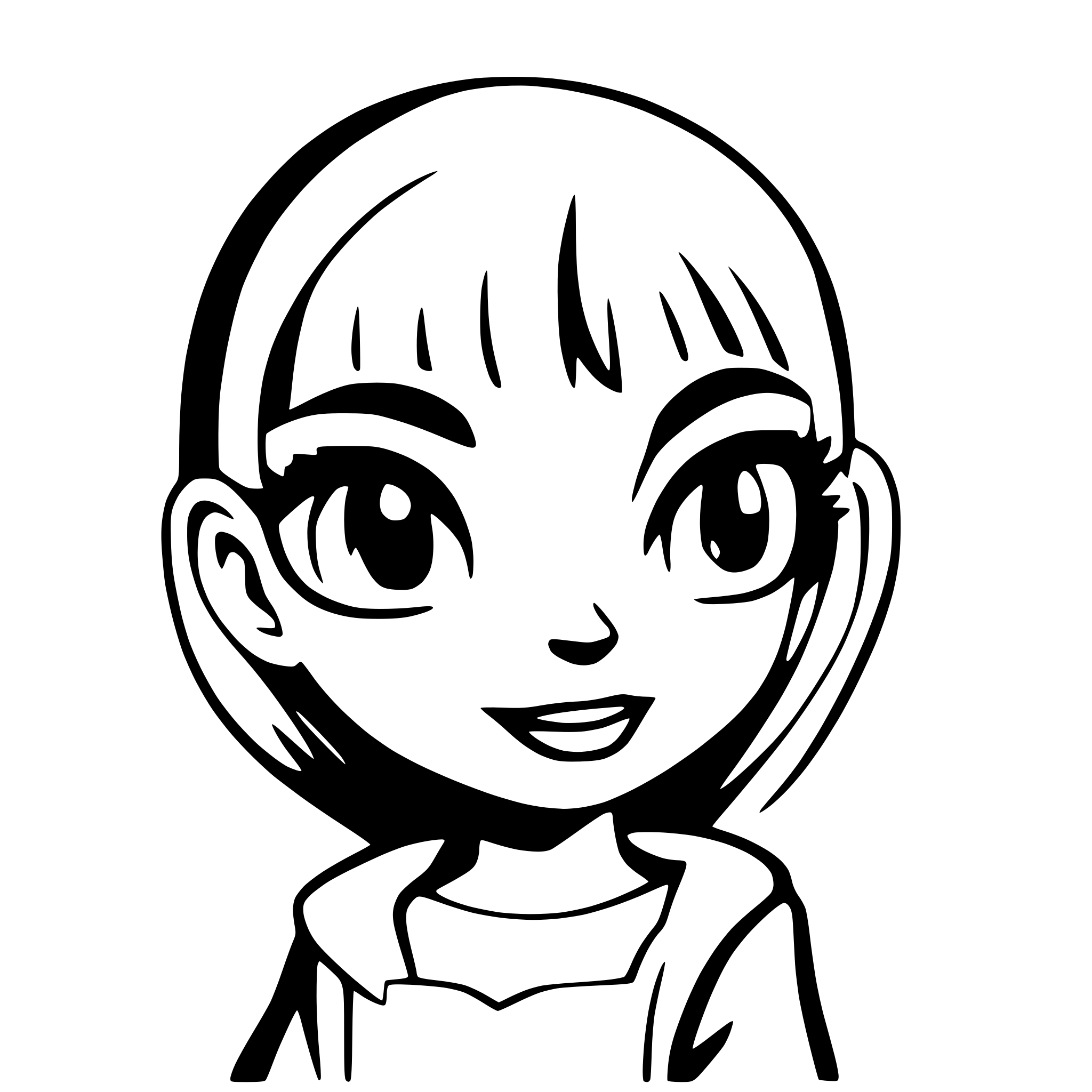 AI-generated SVG of 'doe eyes cartoon'