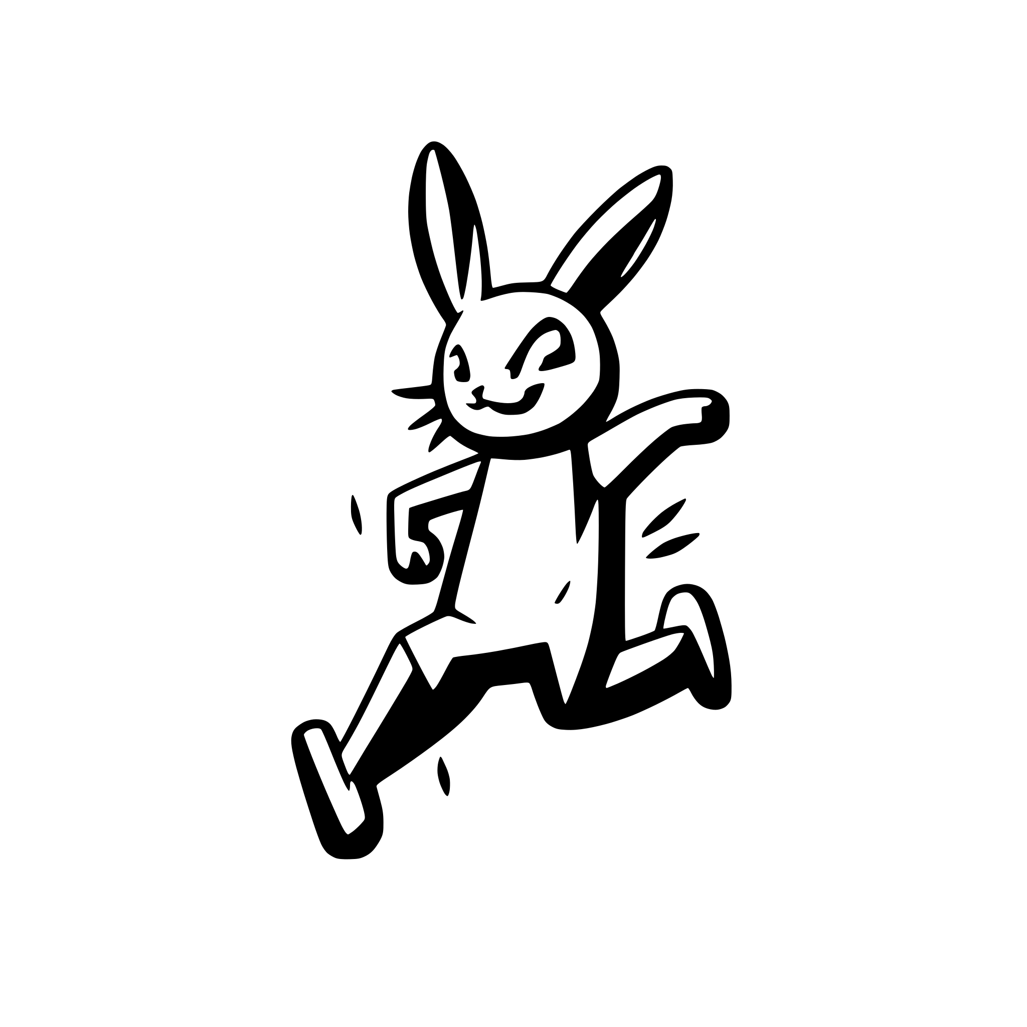 AI-generated SVG of a A rabbit running fast like a human, wearing sportswear and shoes AI-generated SVG of a A rabbit running fast like a human, wearing sportswear and shoes