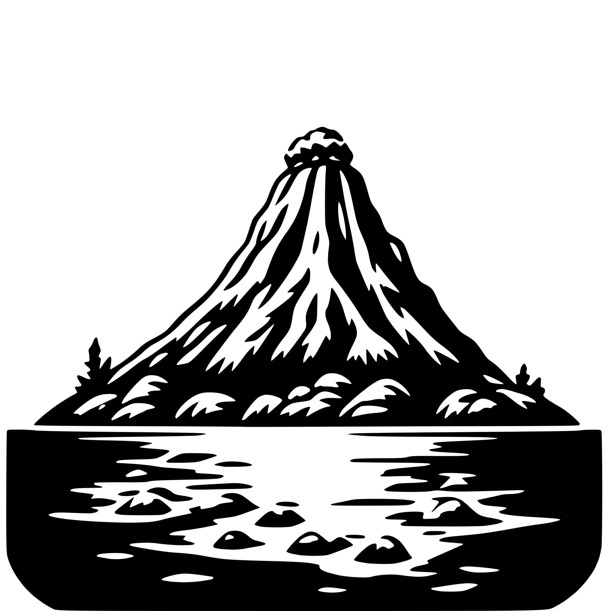 AI-generated SVG of a underwater volcano