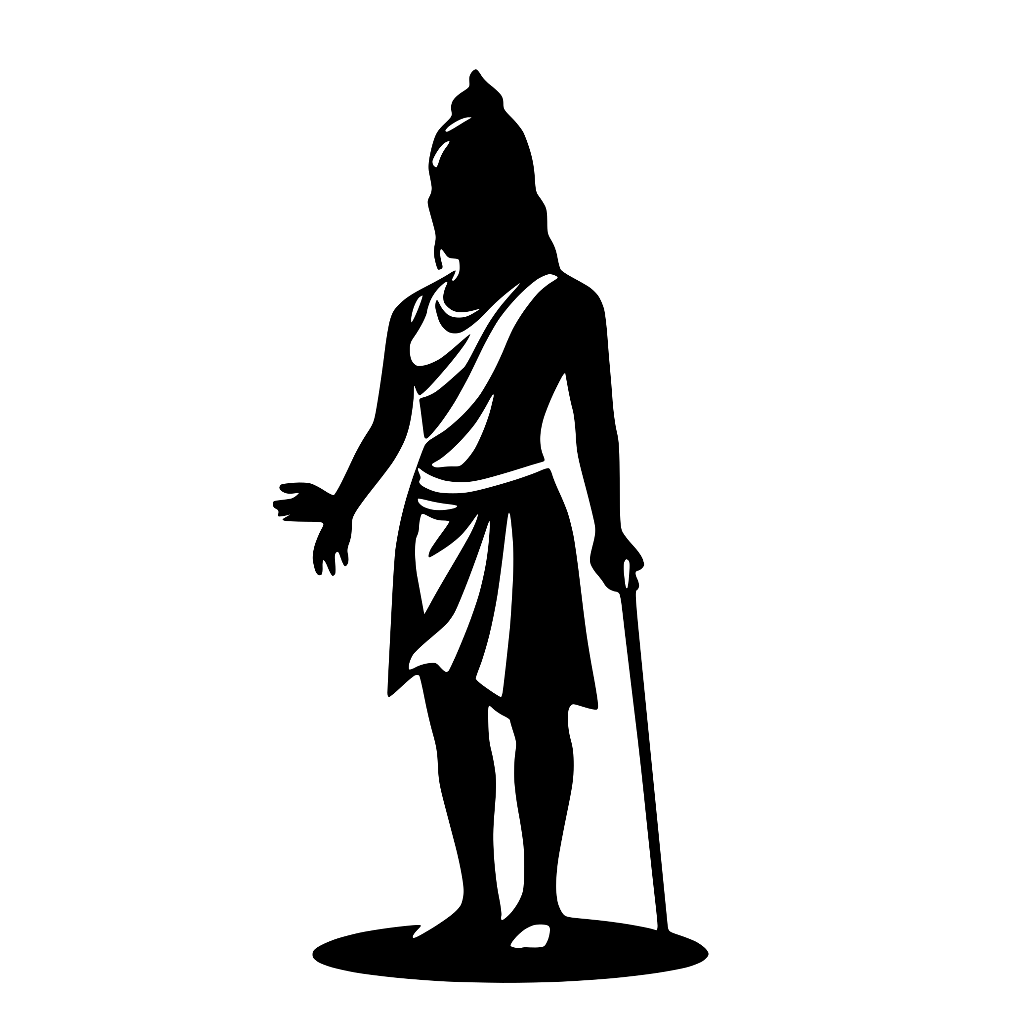 AI-generated SVG of a lord shiva