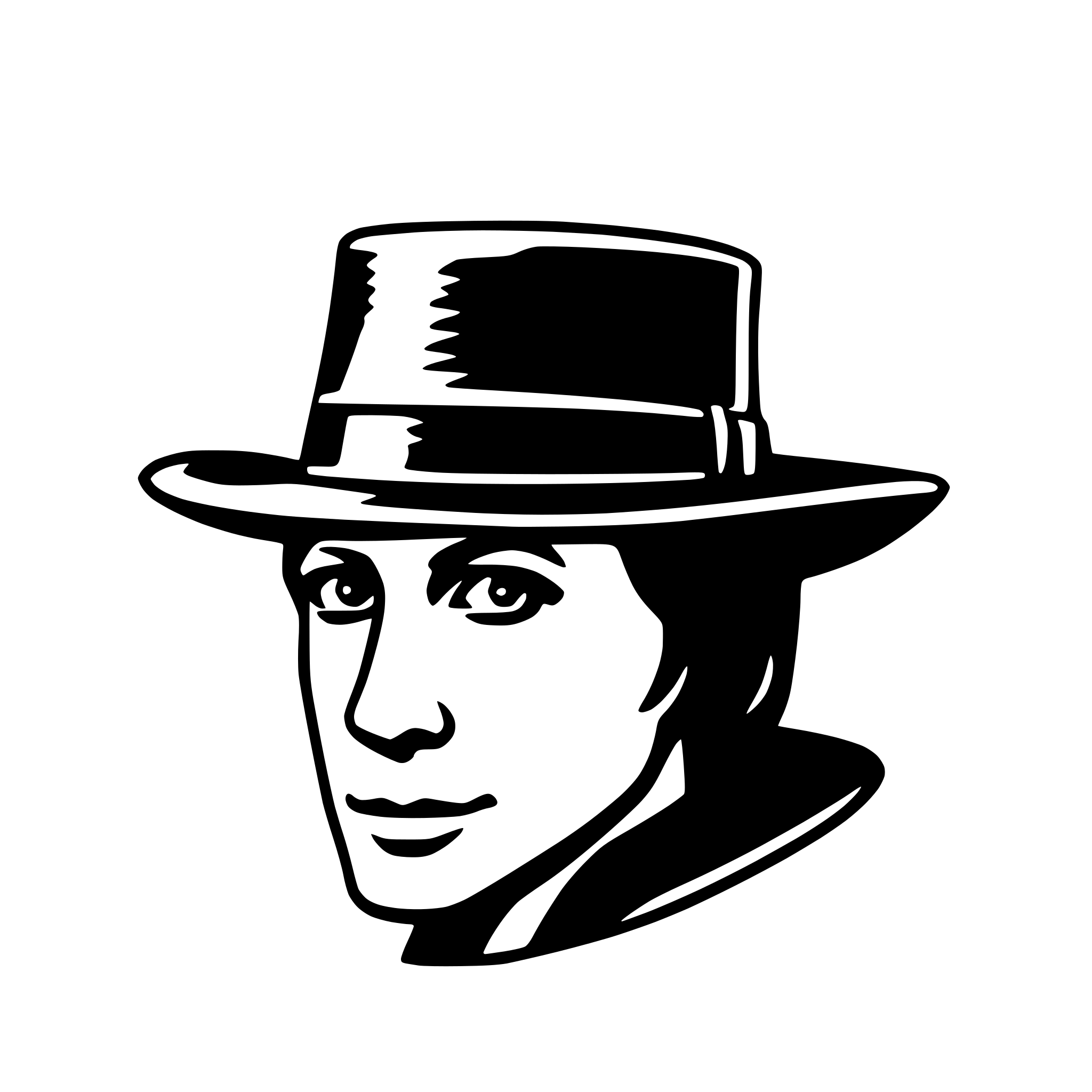 AI-generated SVG of a fedora