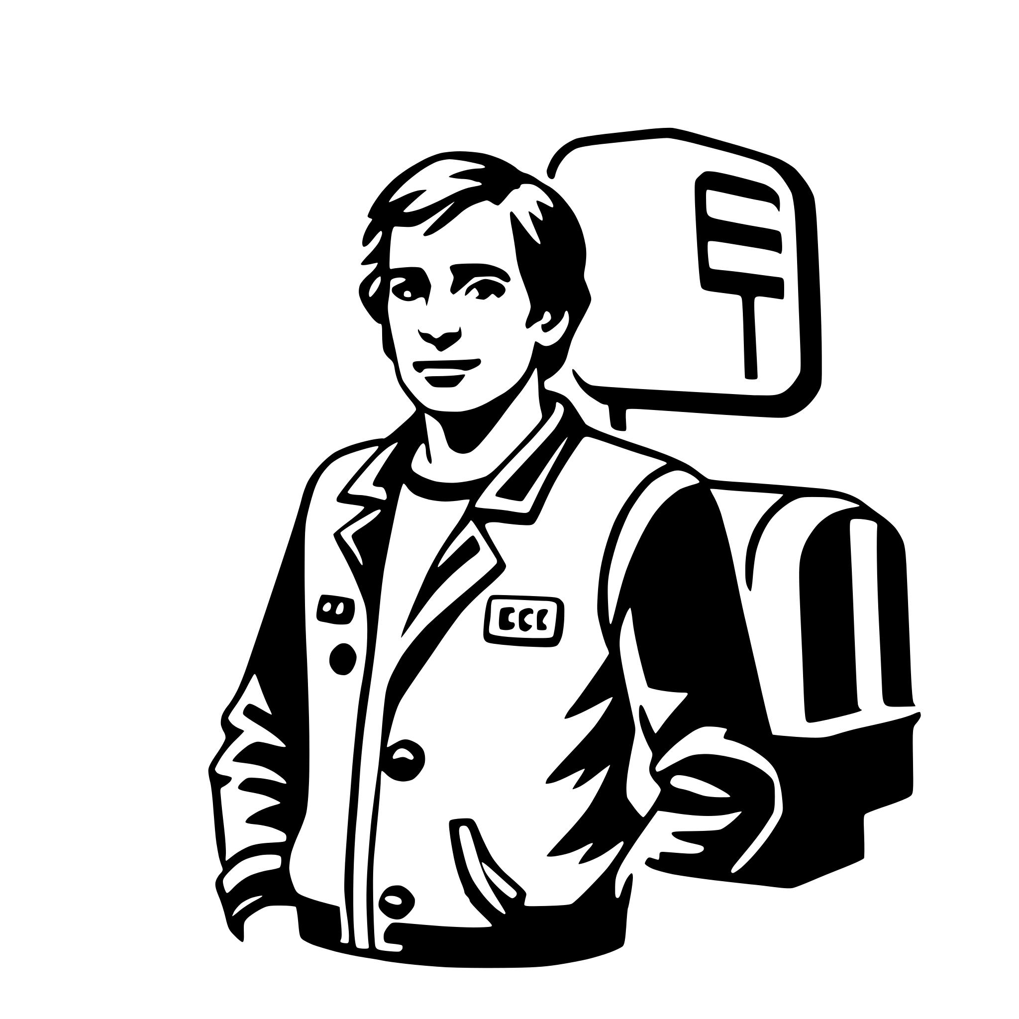 AI-generated SVG of a coach