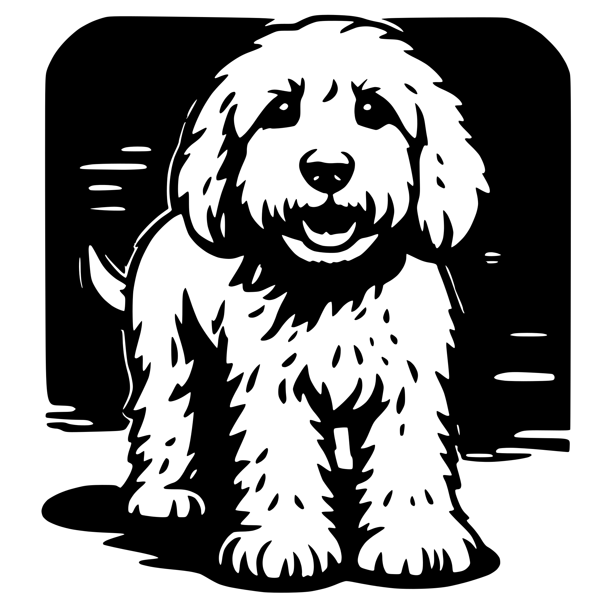 AI-generated SVG of 'labradoodle'