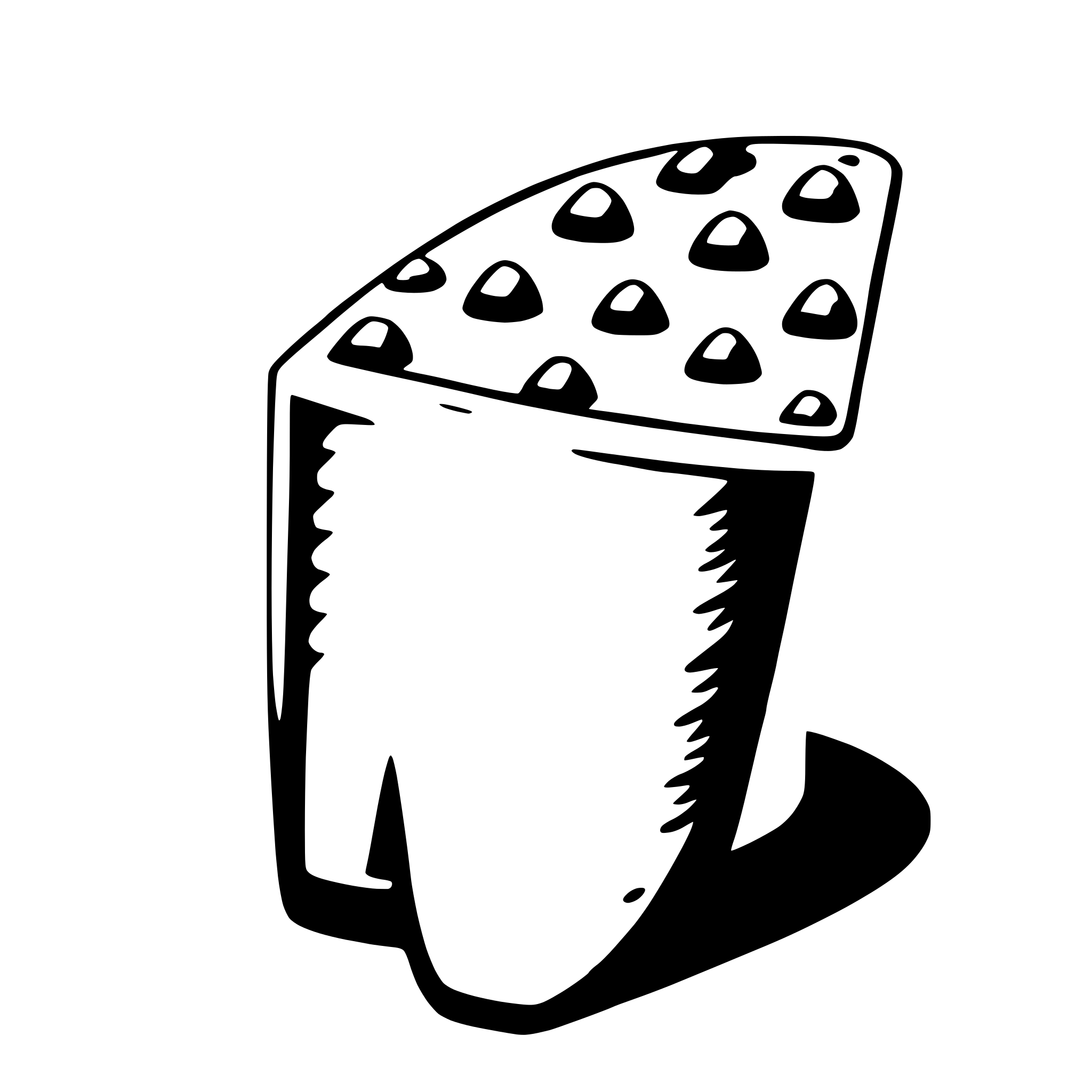 AI-generated SVG of a candy corn