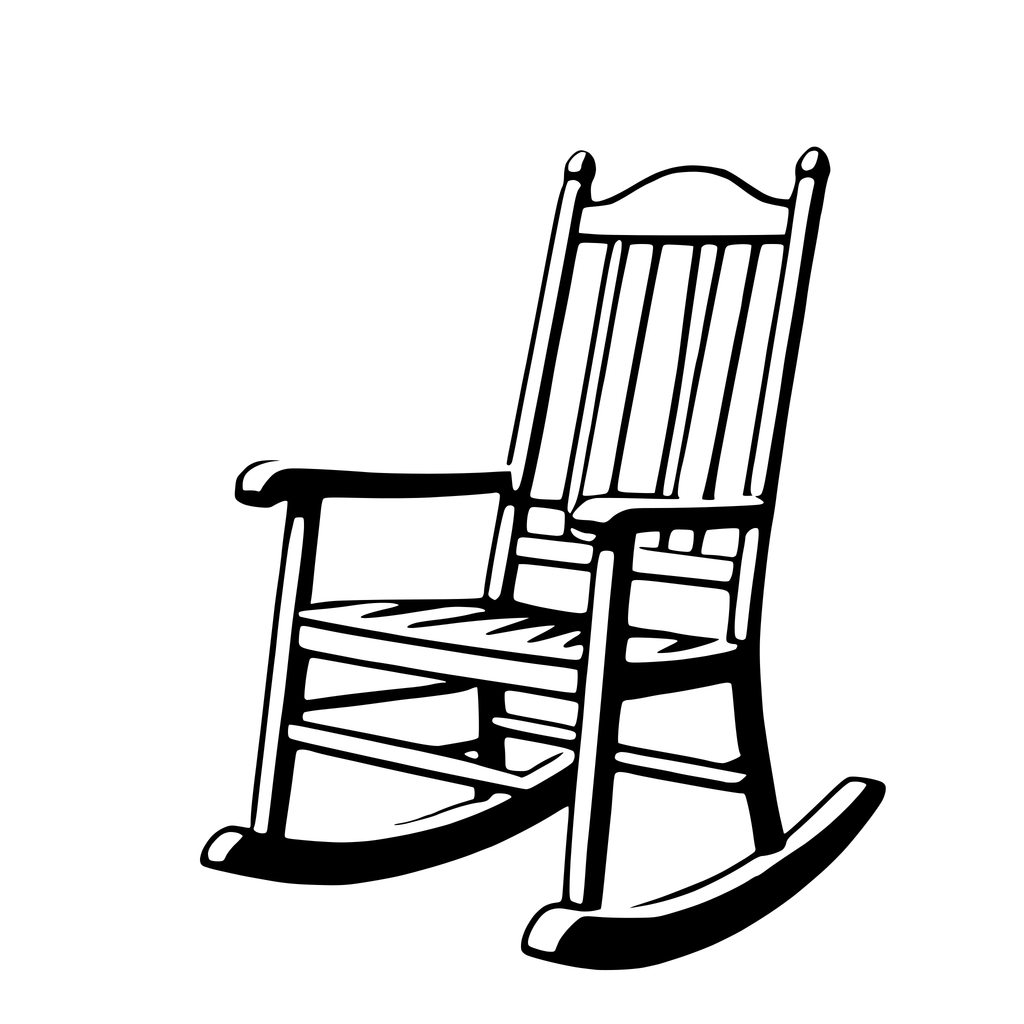 AI-generated SVG of 'rocking chair'