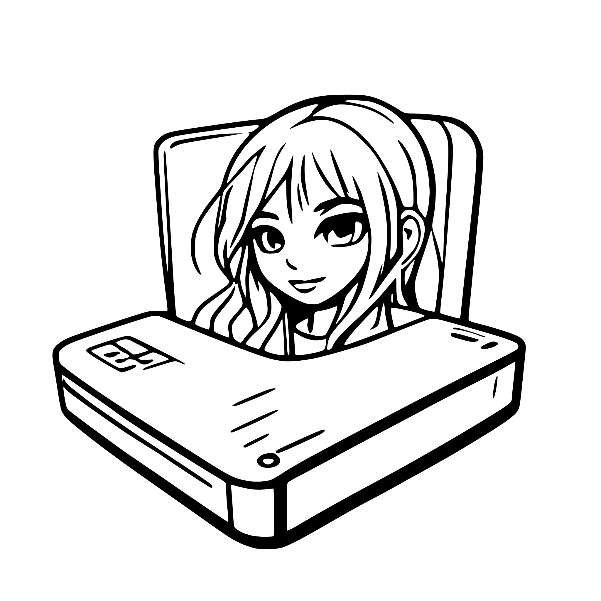 AI-generated SVG of 'harddisk'