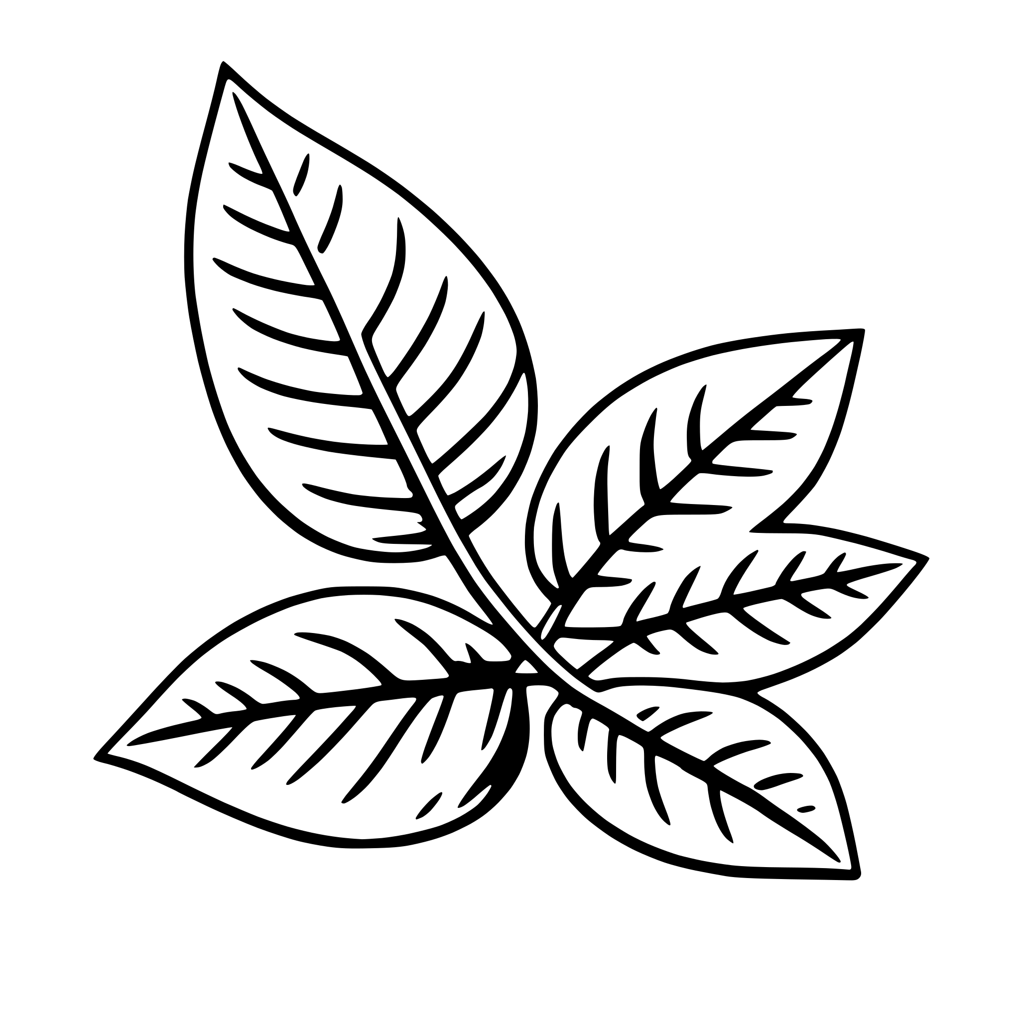 AI-generated SVG of a autumn leaves