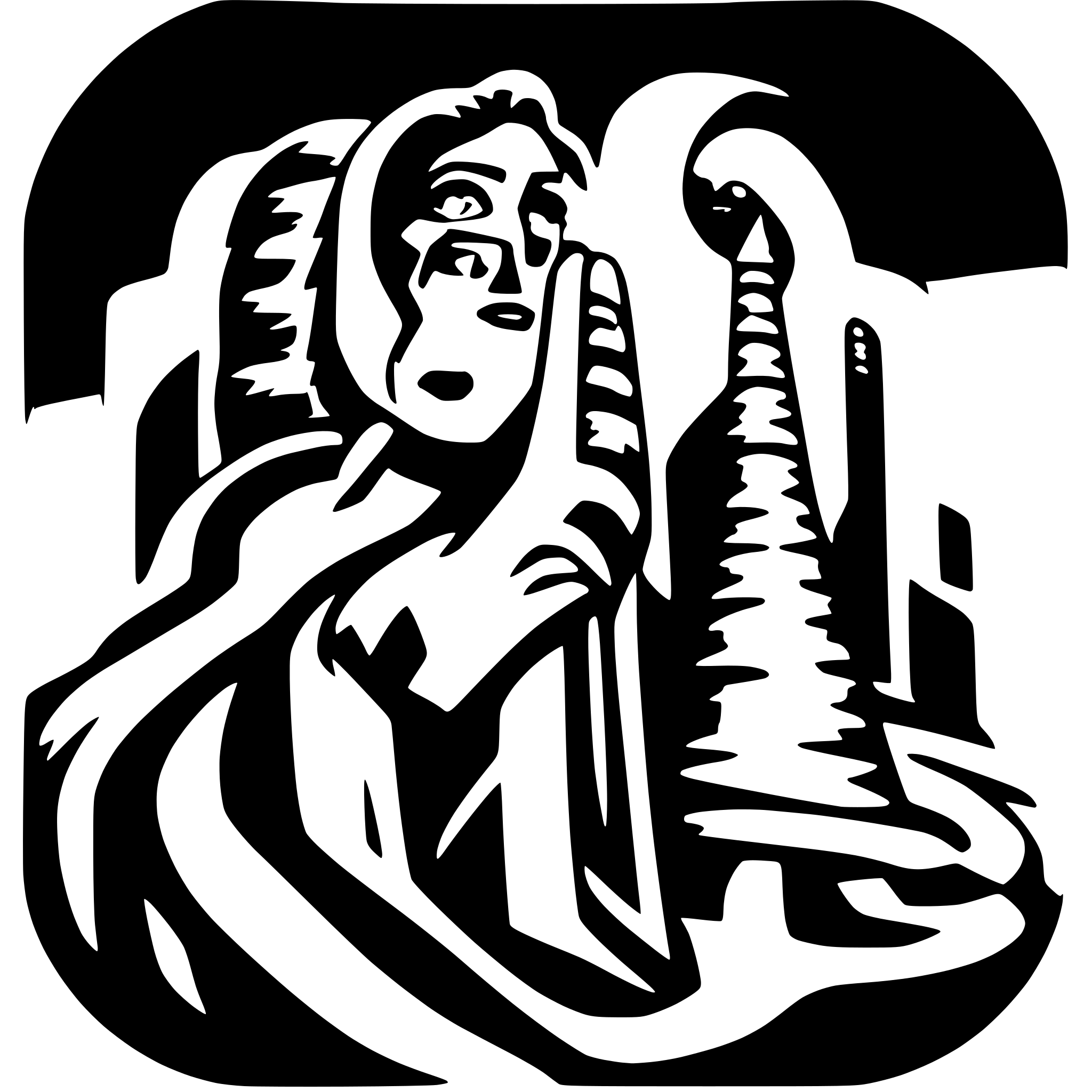 AI-generated SVG of a twisted sister